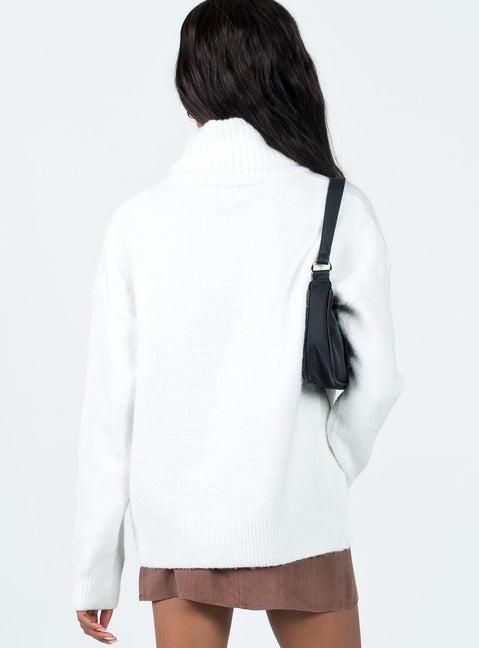 Oswin Turtleneck Sweater White Product Image