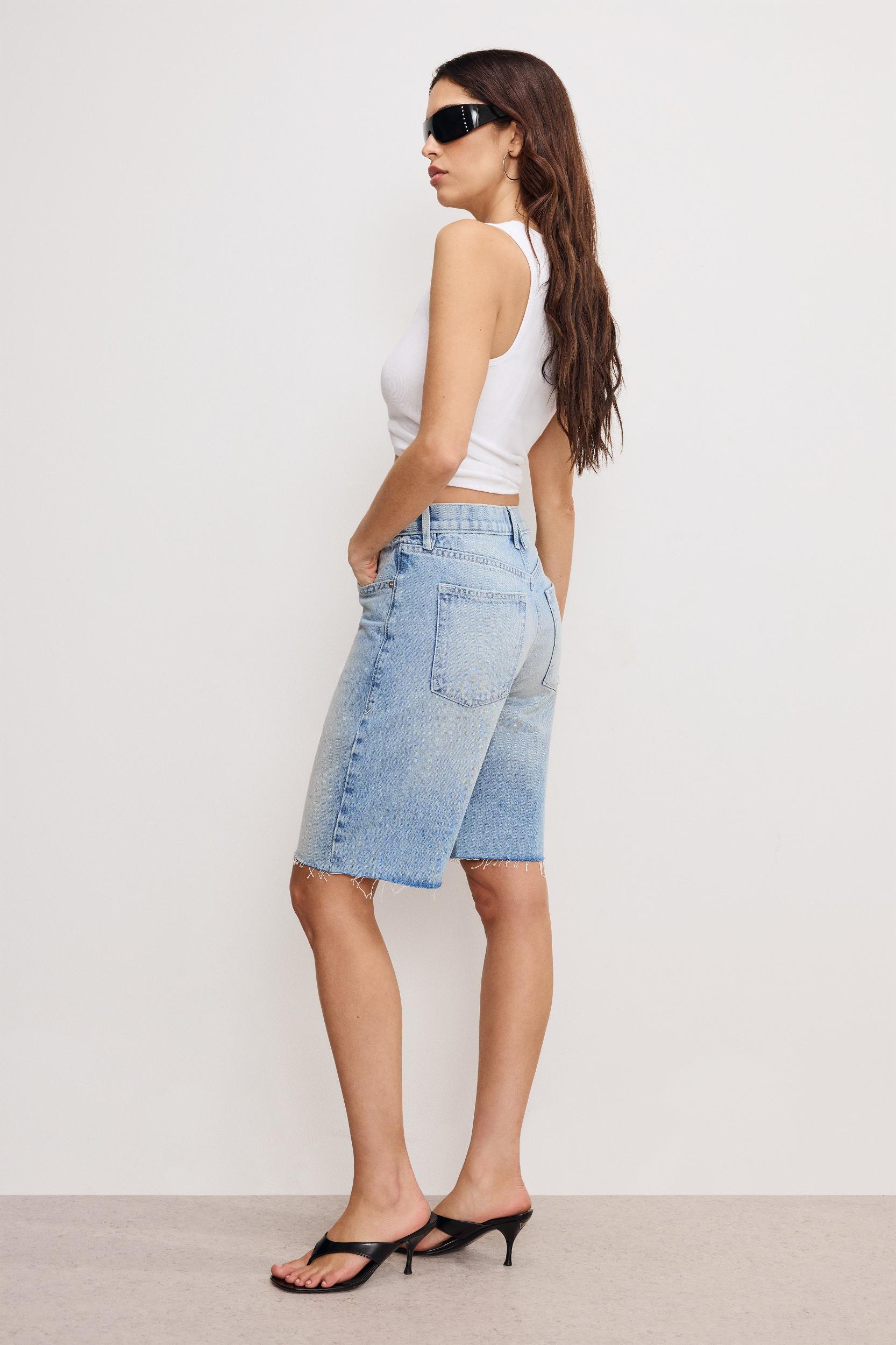 GOOD STANDARD BERMUDA SHORTS | INDIGO888 Product Image