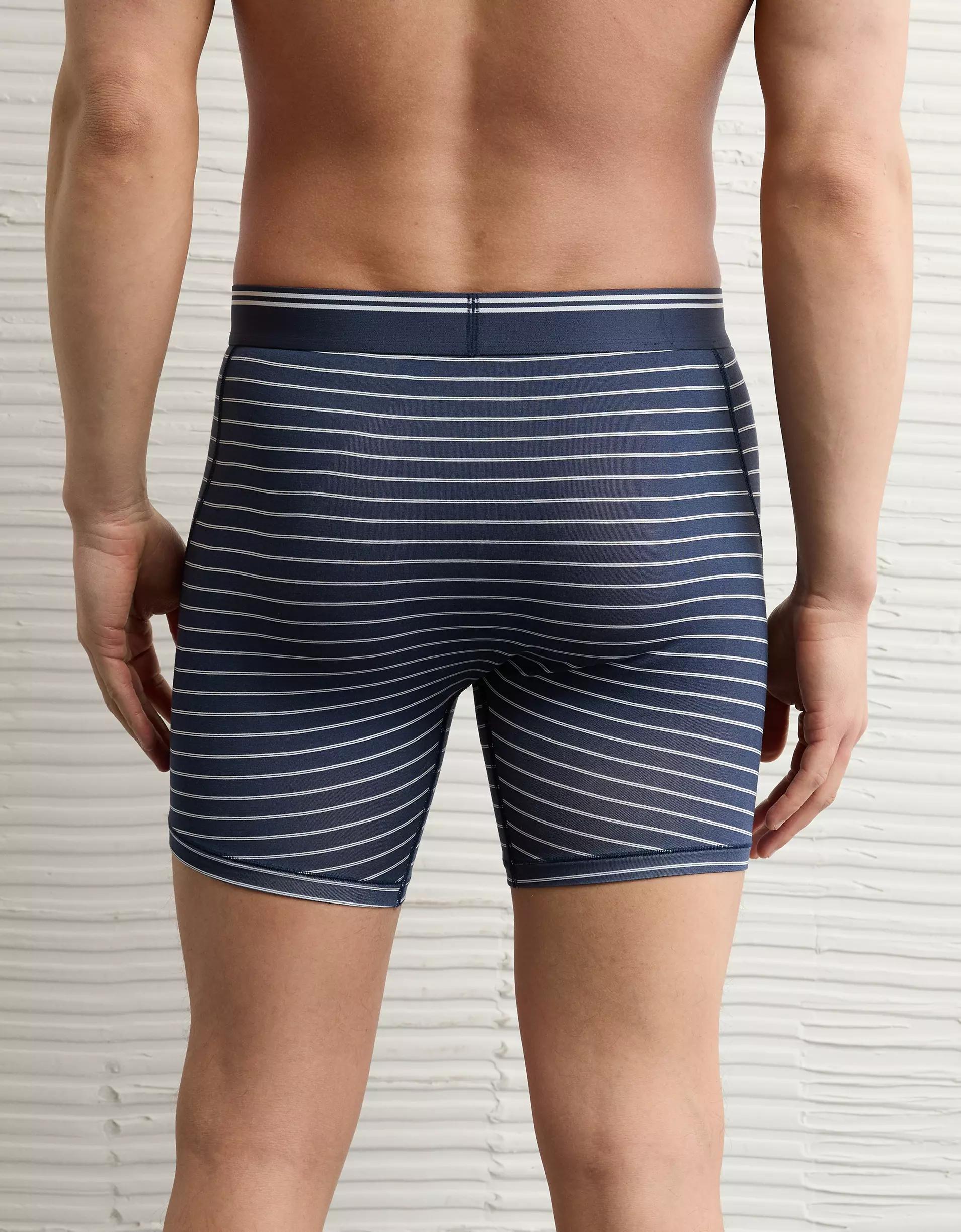 AEO Men's Striped 6" Ultra Soft Boxer Brief Product Image