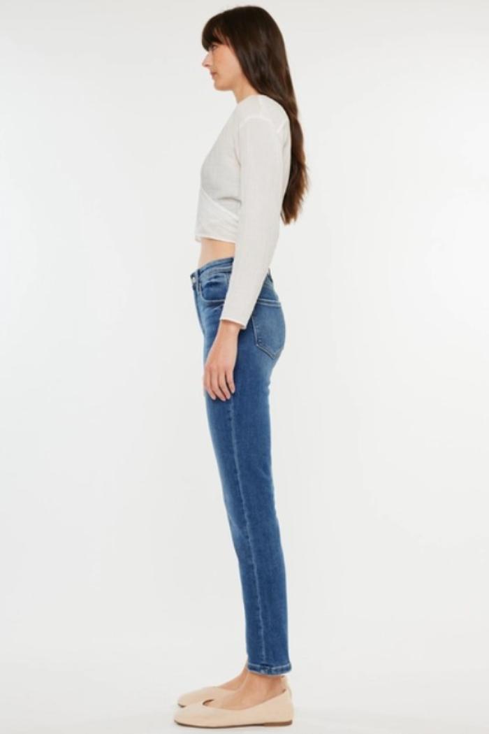 High Rise Slim Straight Jeans Product Image