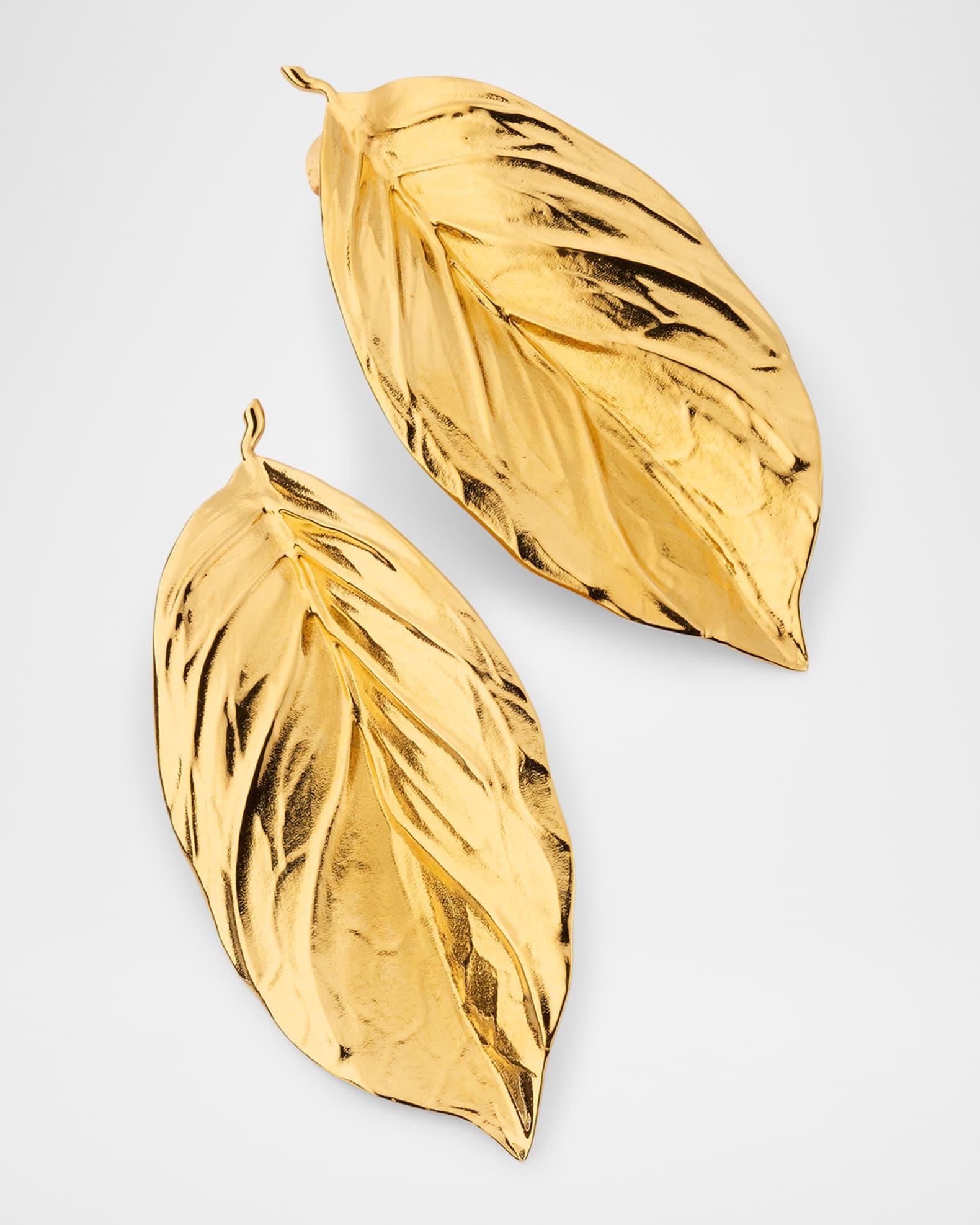 Large Leaf Statement Earrings Product Image