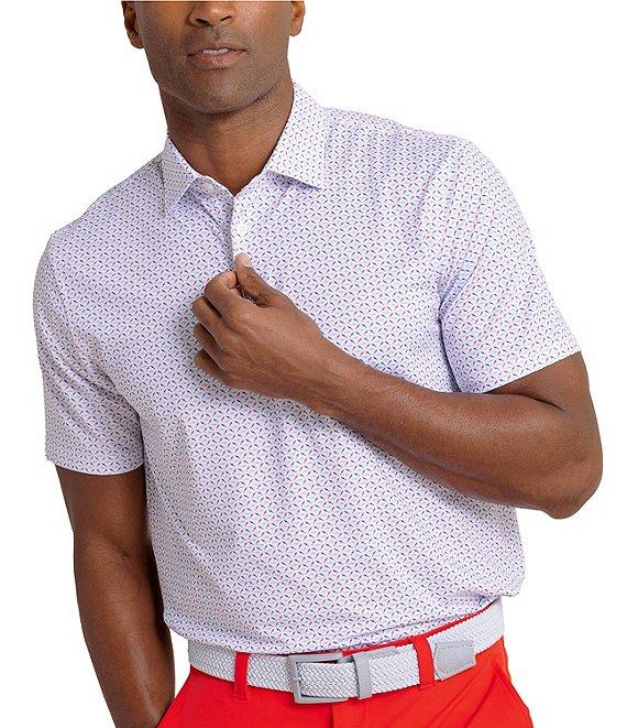 Southern Tide Driver Fin-Tastic Catch Printed Short Sleeve Polo Shirt Product Image