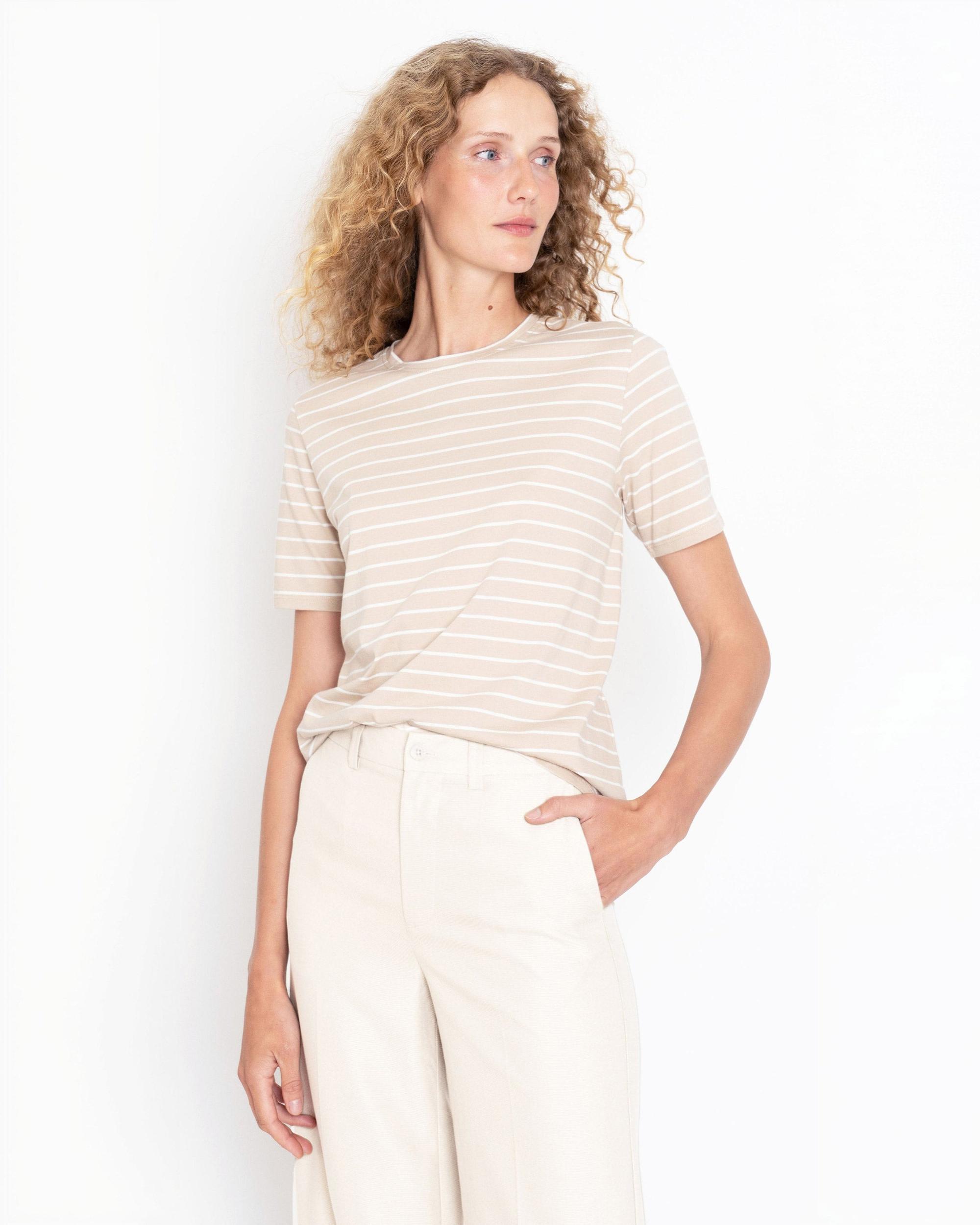 The Modern - Sand/White Pinstripe Female Product Image
