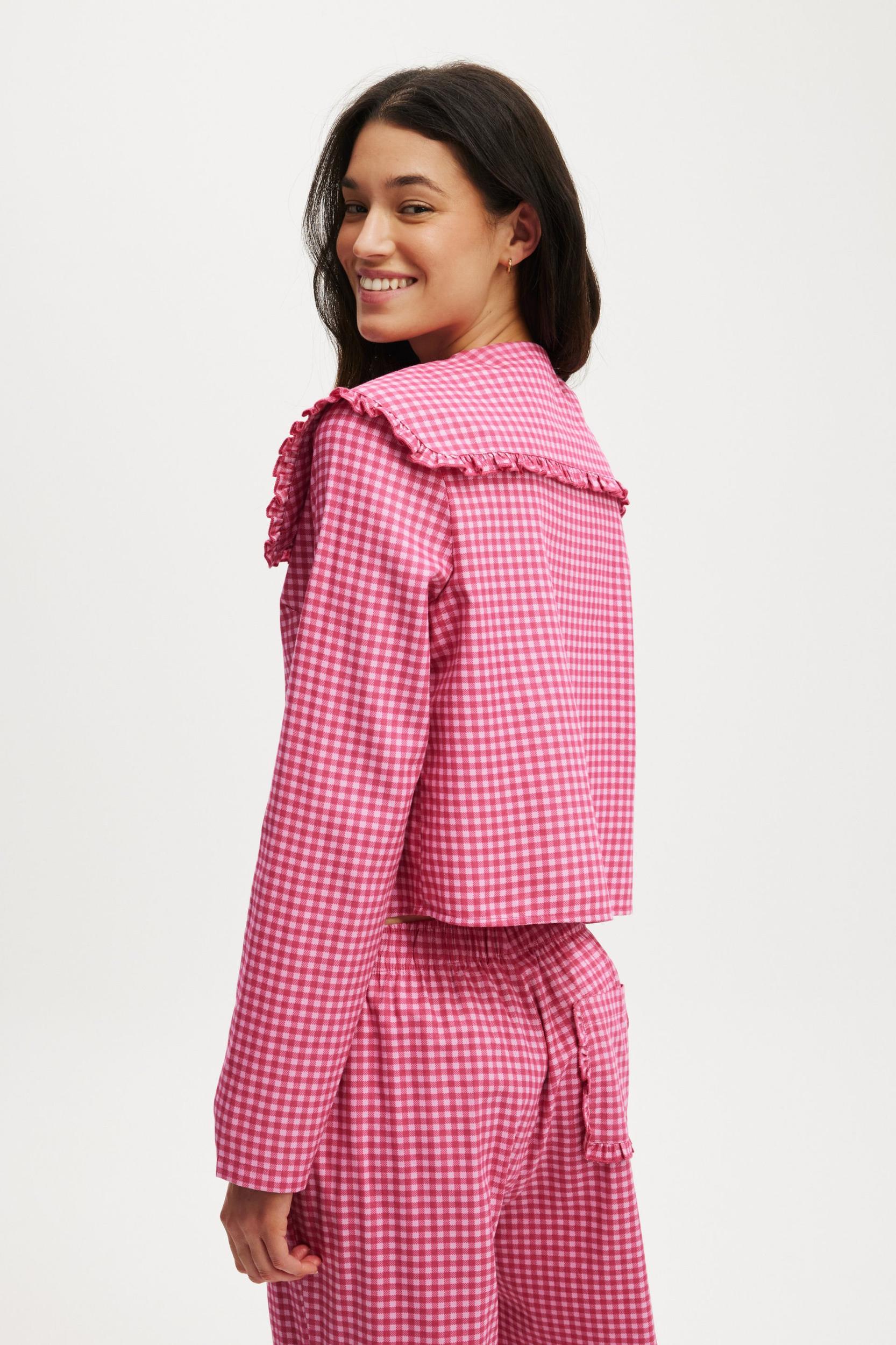Peached Woven Long Sleeve Shirt Product Image