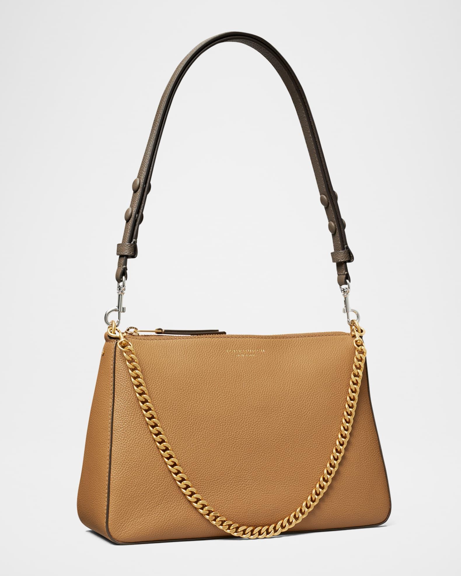 Perry Zip Leather Shoulder Bag Product Image