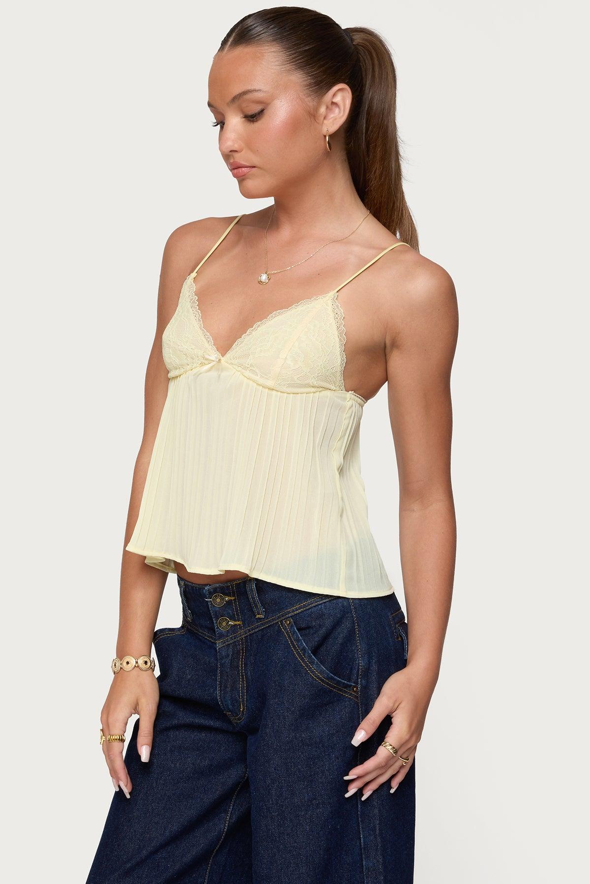 Rhian Lacey Pleated Babydoll Top Product Image