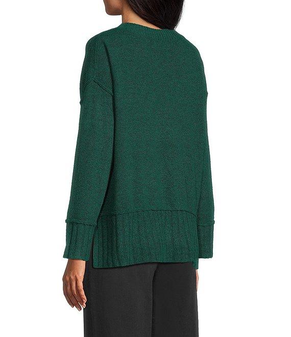 Westbound Petite Size Wool Blend Long Sleeve Crew Neck Sweater Product Image