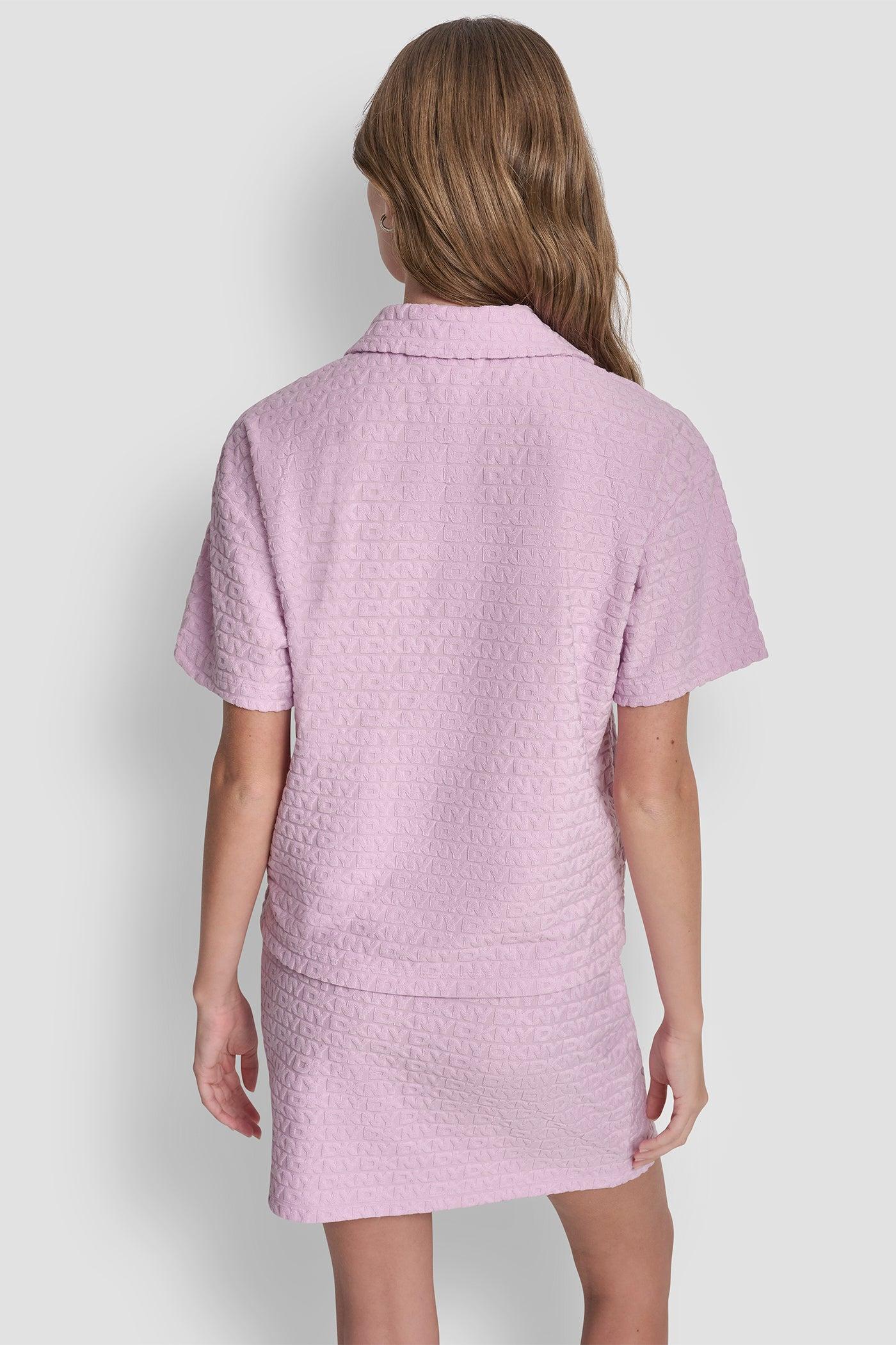 LOGO JACQUARD BOXY POLO TEE Product Image