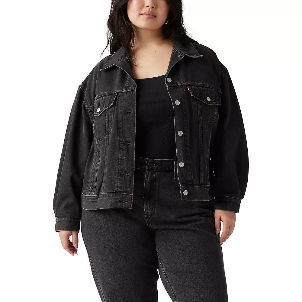 Plus Size Levi's® '90s Trucker Jean Jacket, Women's, Size: 2XL, Road Less Travelled Product Image