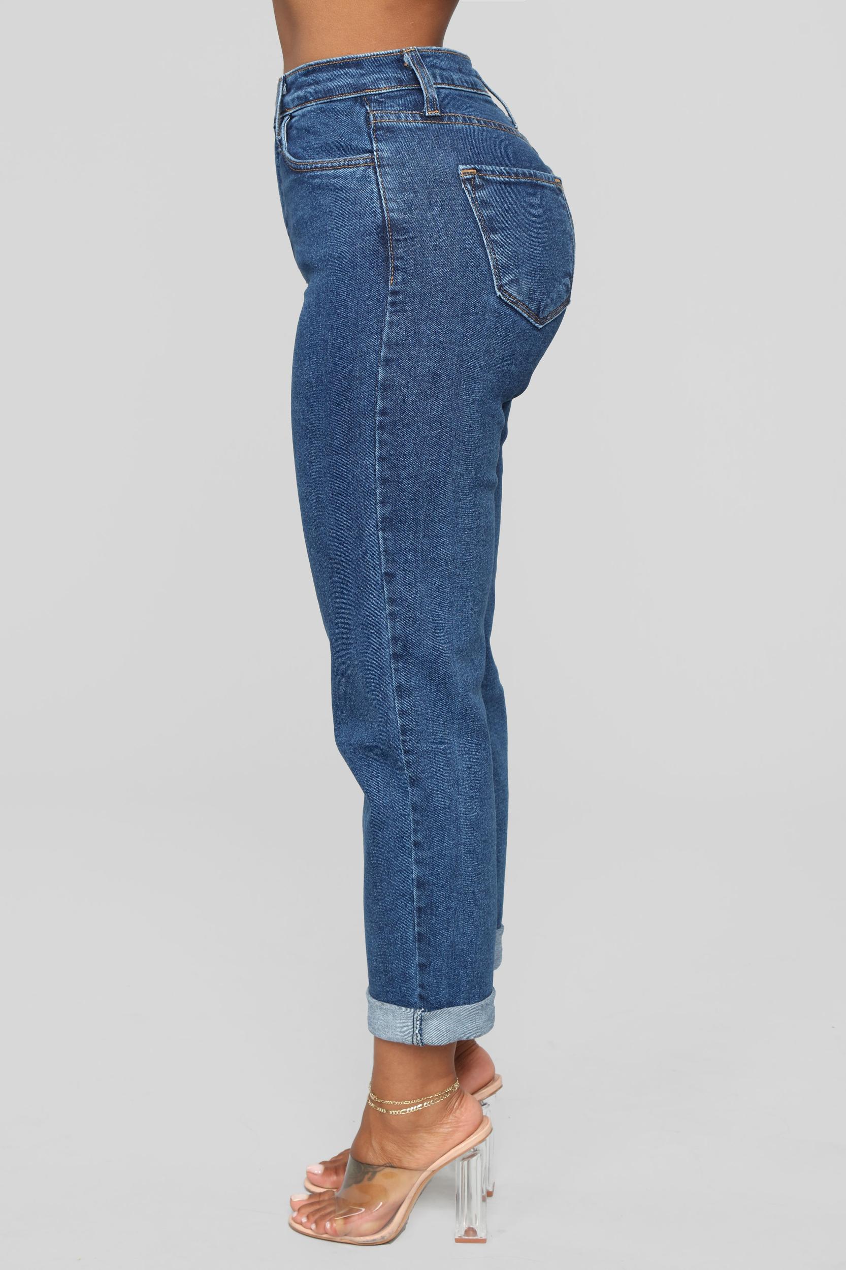 I Got It From My Mama Jeans - Dark Denim Product Image