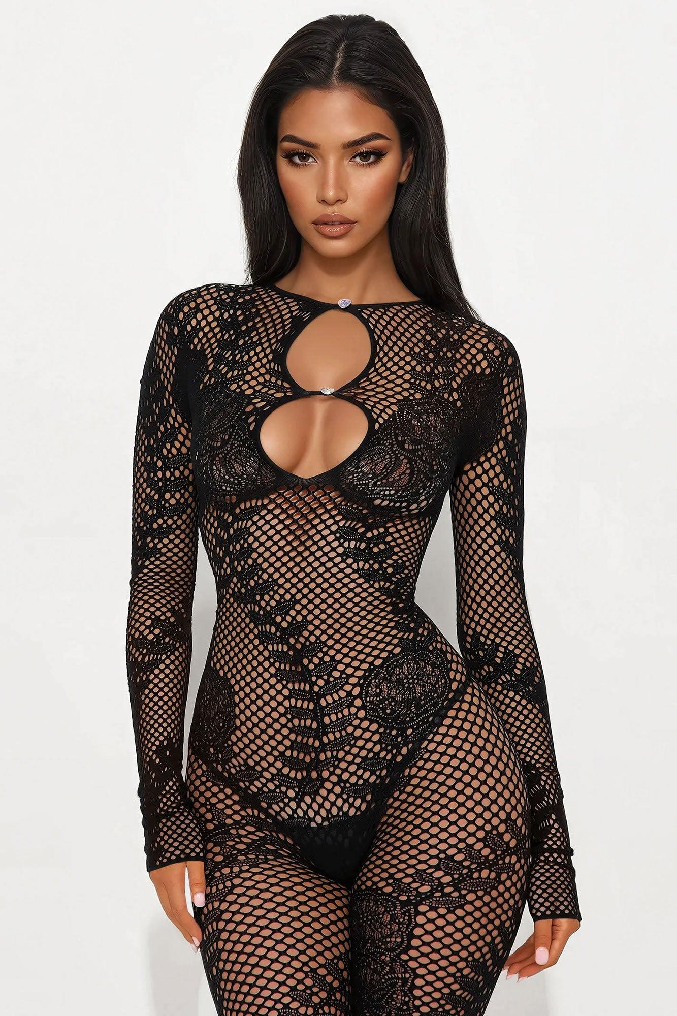 Favia Seamless Jumpsuit - Black Product Image
