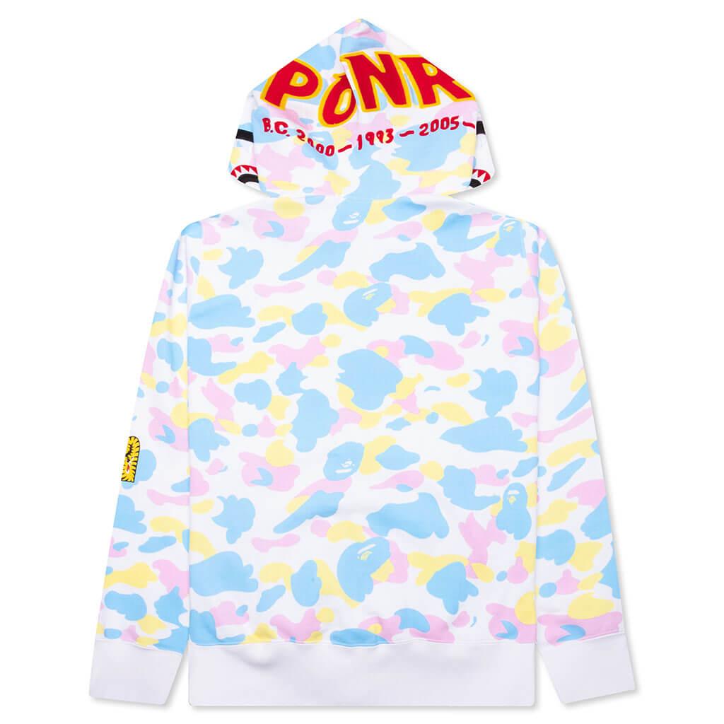 New Multi Camo 2nd Shark Full Zip Hoodie - White Male Product Image