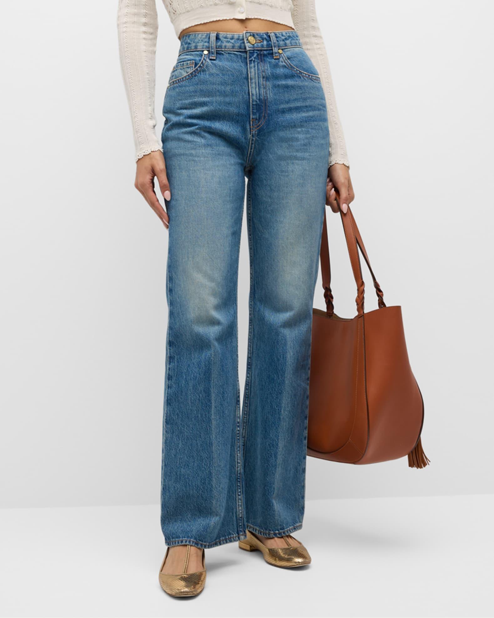 The Martine Straight-Leg Denim Jeans Product Image