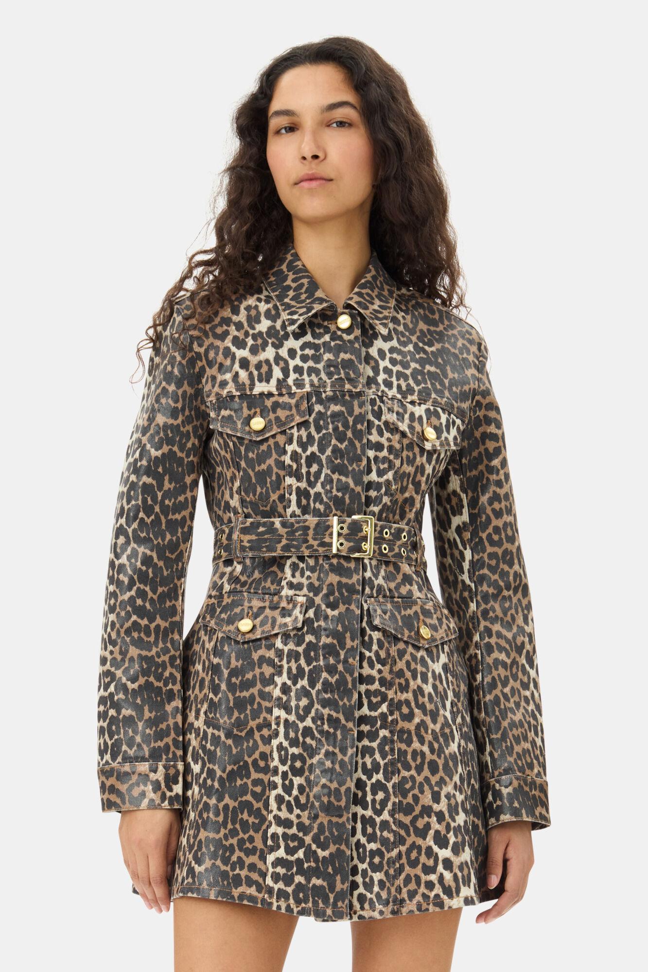 Leopard Foil Mini Dress Product Image