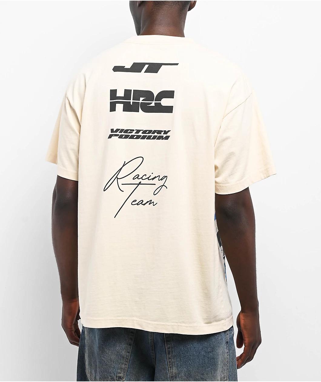JT Racing x Honda World Wide Cream T-Shirt Product Image
