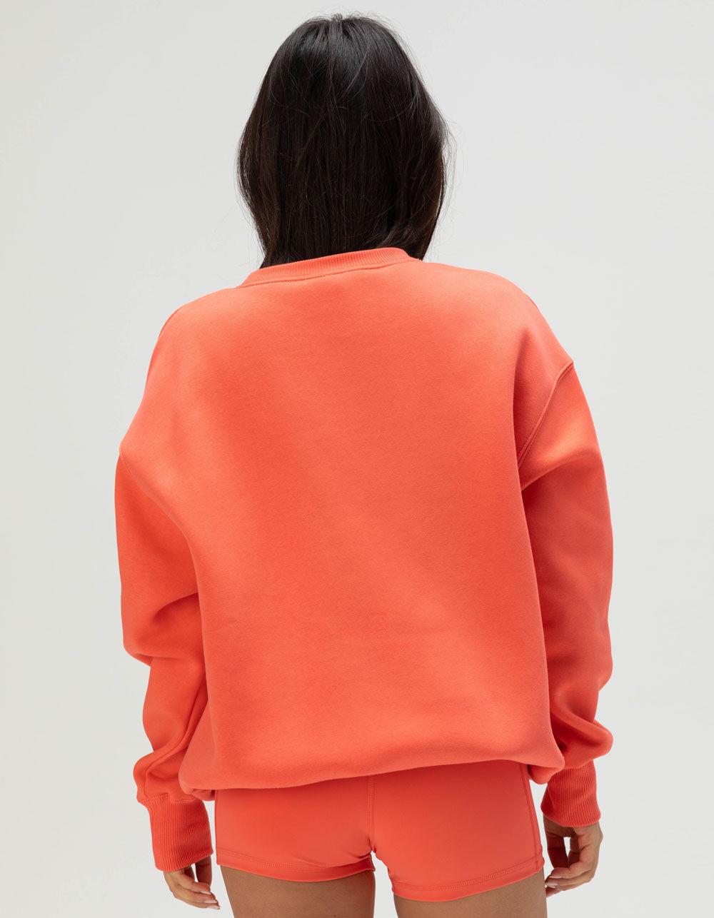 NIKE Sportswear Womens Oversized Crewneck Sweatshirt - CORAL Product Image