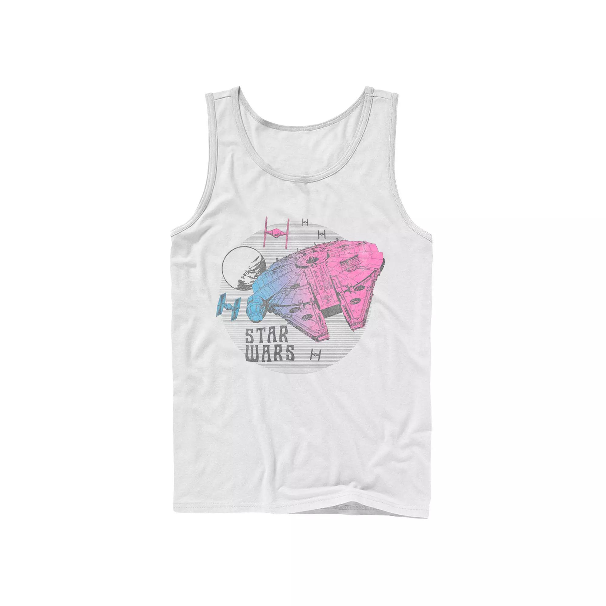 Men's Star Wars The Rise of Skywalker Ombre Millennium Falcon Tank Top,  Product Image