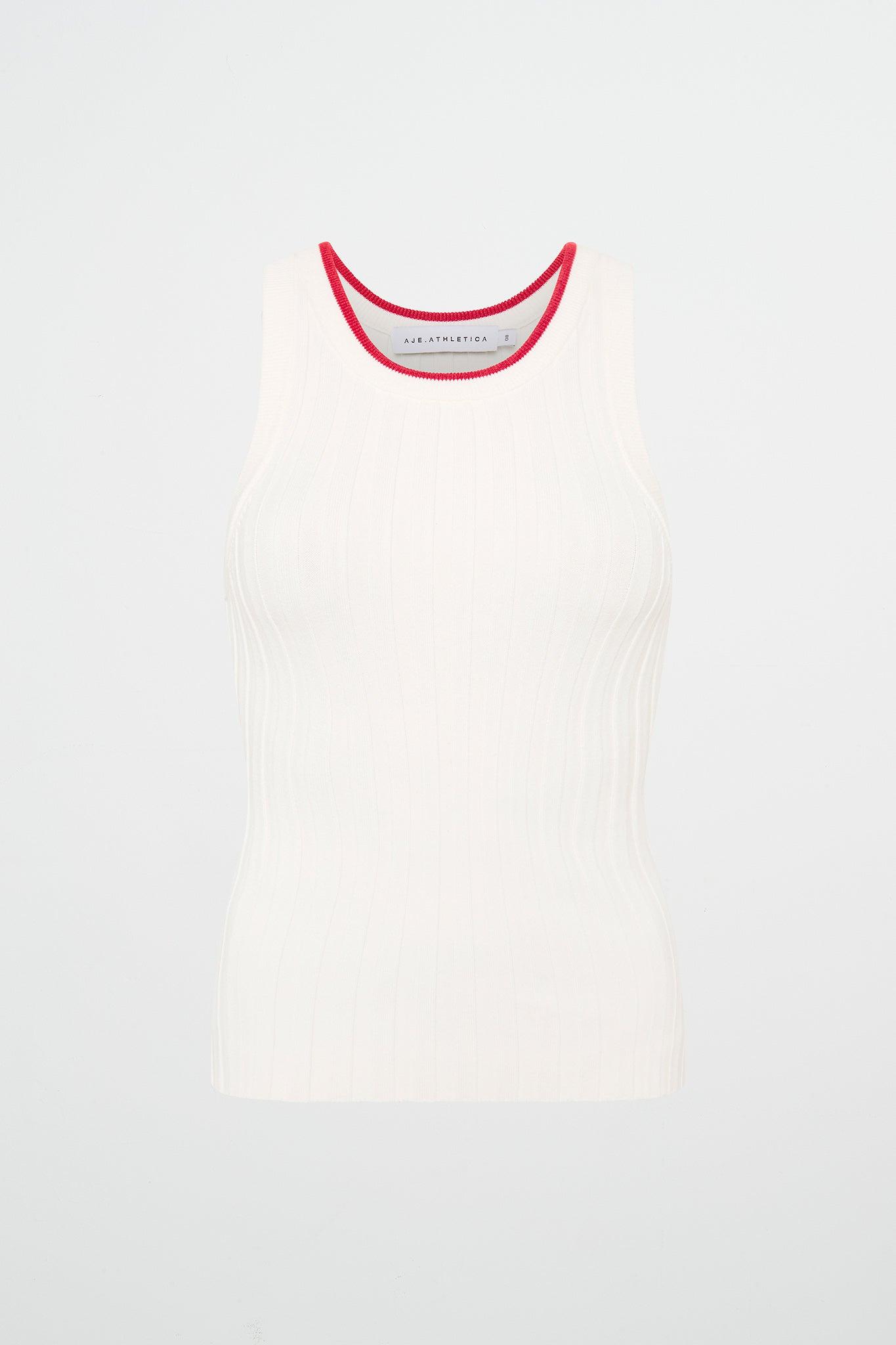 Racer Split Knit Top 107 Product Image