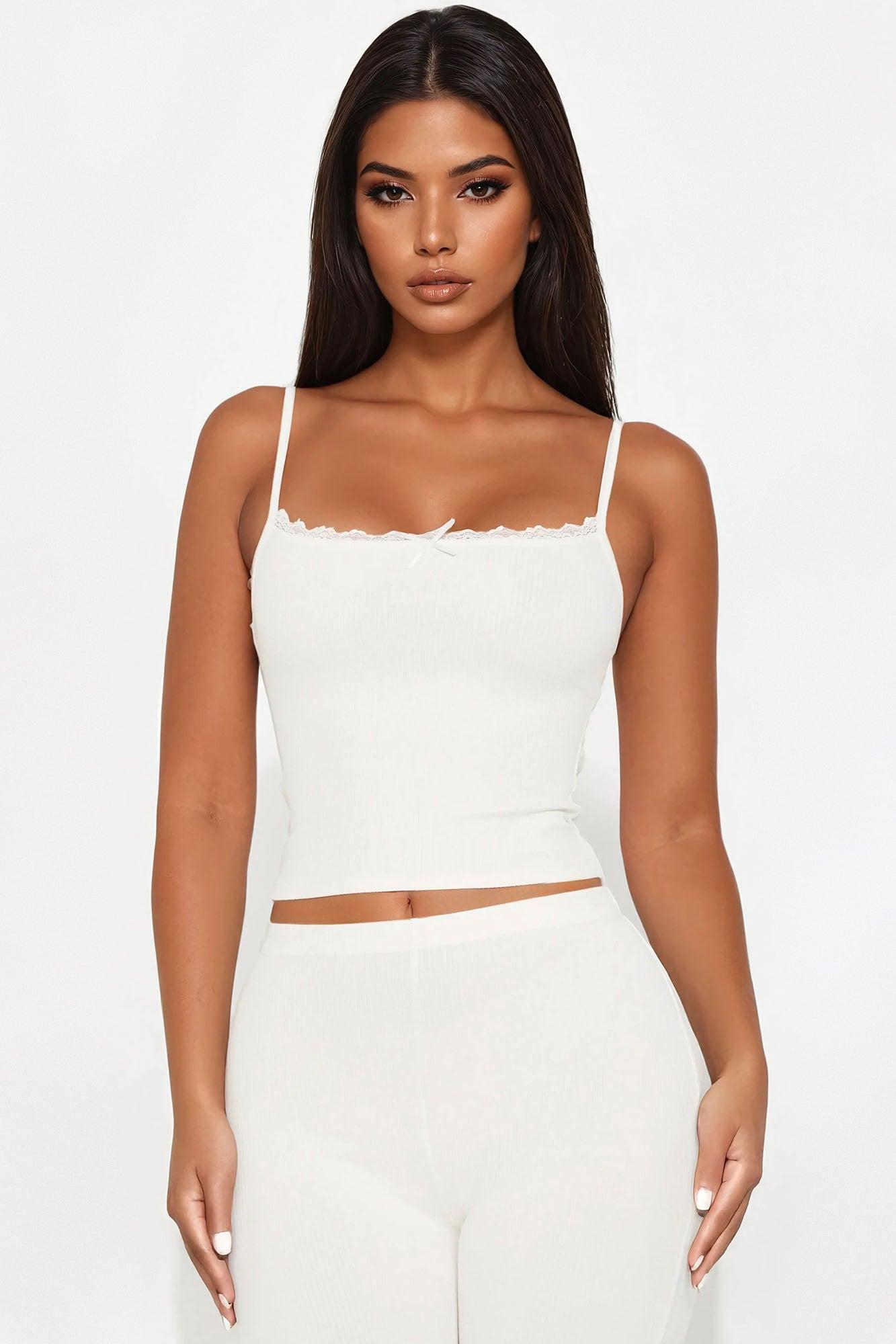 Stirling Snatched Capri Pant Set - Off White Female Product Image