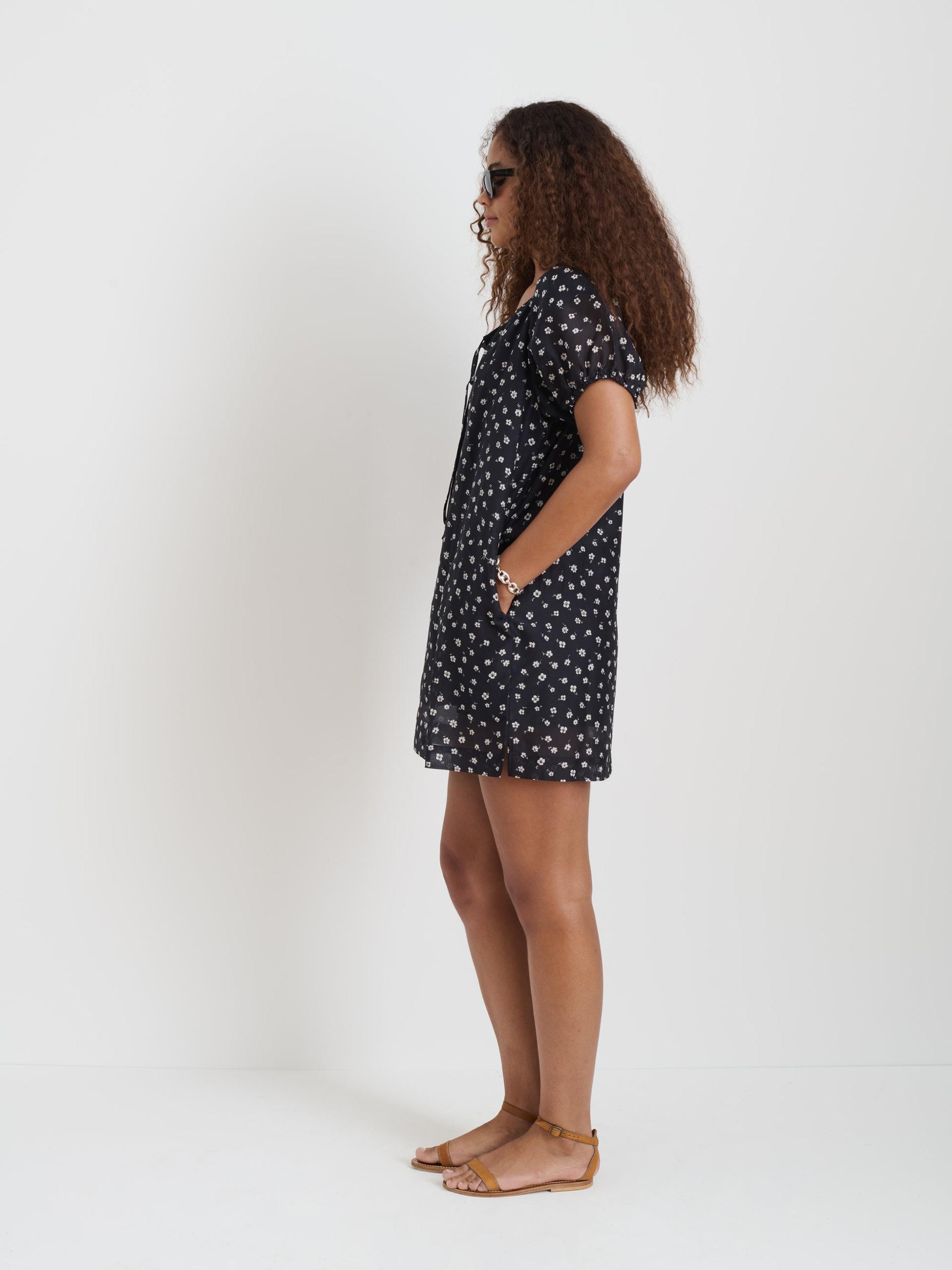 Rose Dress In Floral Cotton Silk Product Image