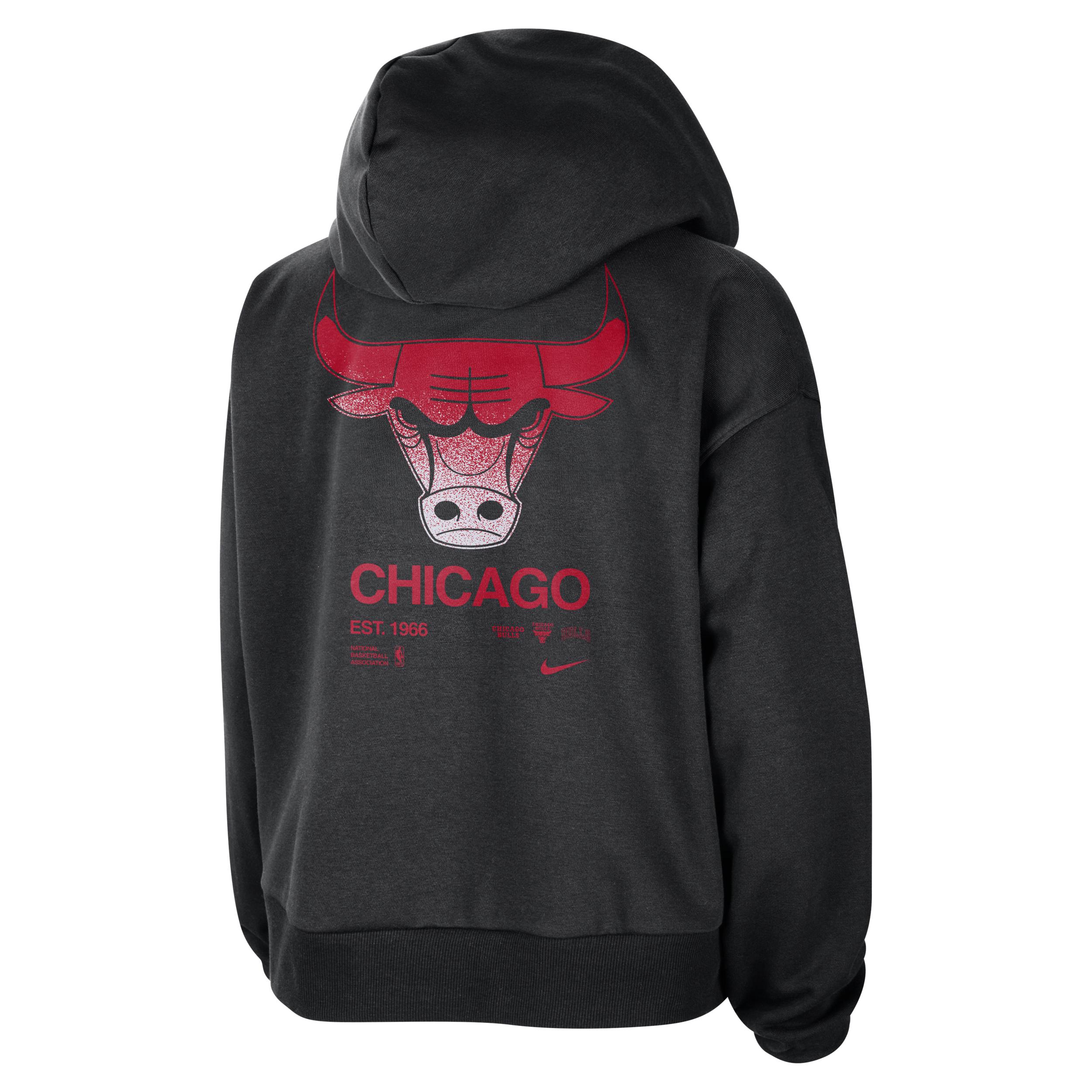 Chicago Bulls Standard Issue Women's Nike Dri-FIT NBA Pullover Hoodie Product Image