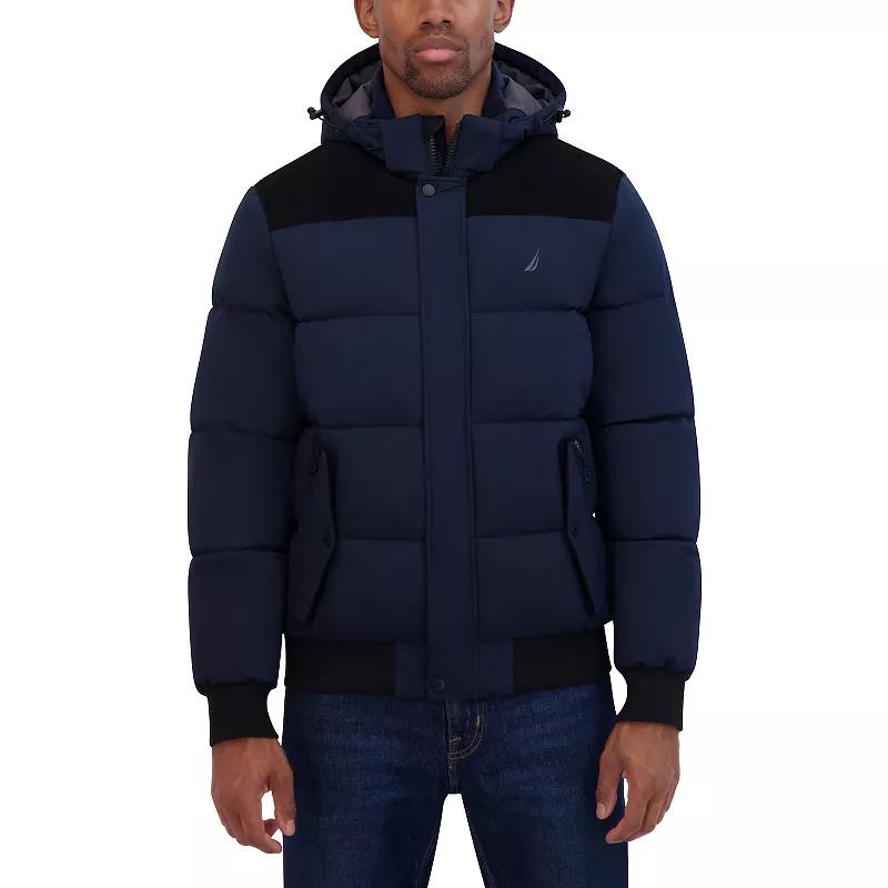 Men's Nautica Mixed Media Bomber Jacket,  Product Image