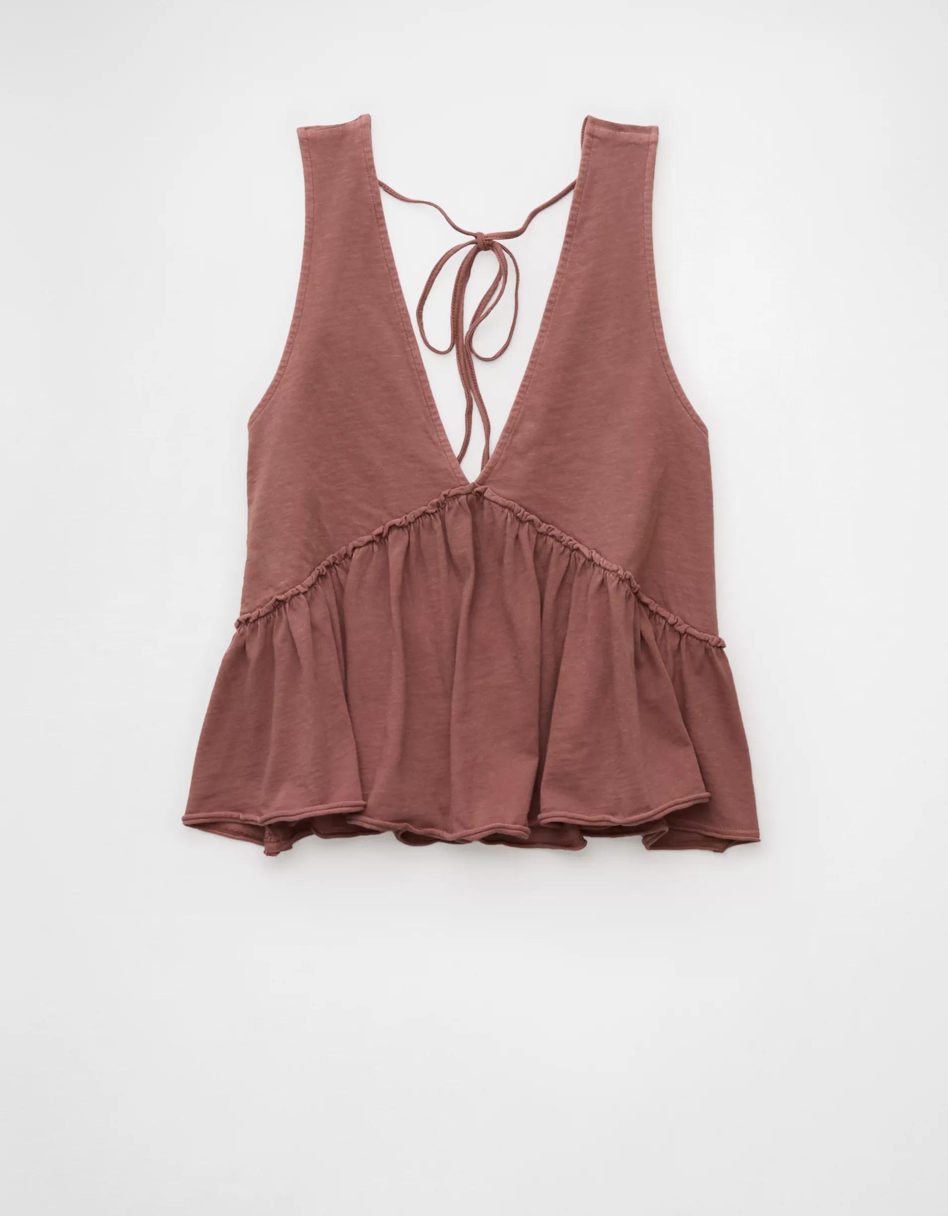 AE Sunchaser Knit V-Neck Swing Tank Top Product Image