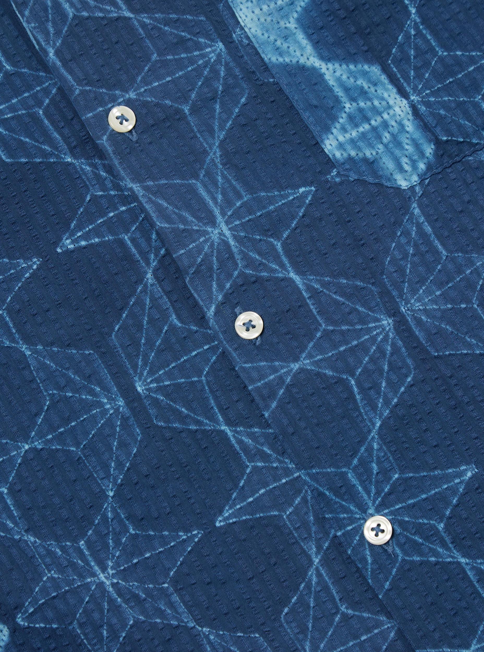 Indigo Needle Tye N Dye Road Shirt Product Image