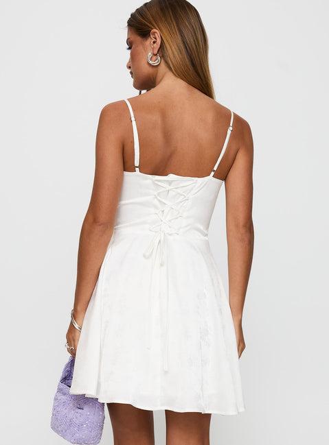 Dreams Ahead Mini Dress White Product Image