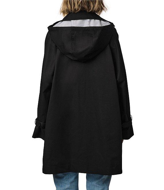 Bernardo Ladies Urban Oversized Point Collar Double Breasted Trench Product Image