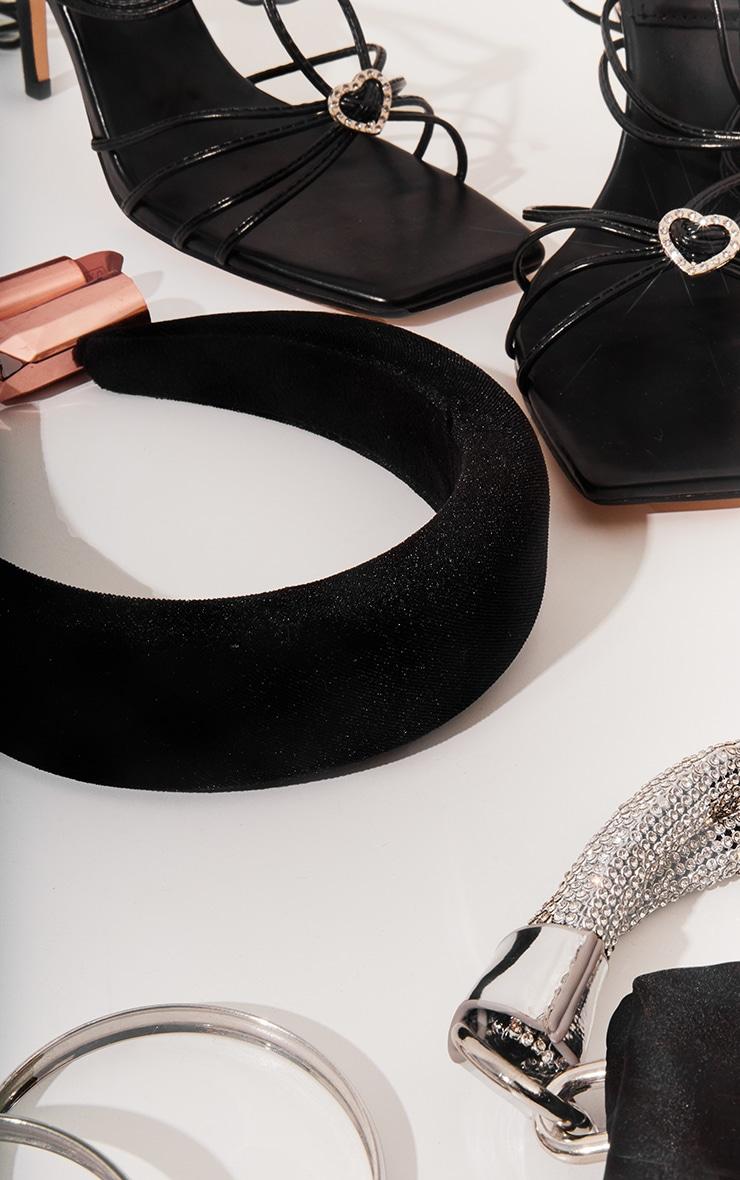 Black Velvet Padded Headband Product Image