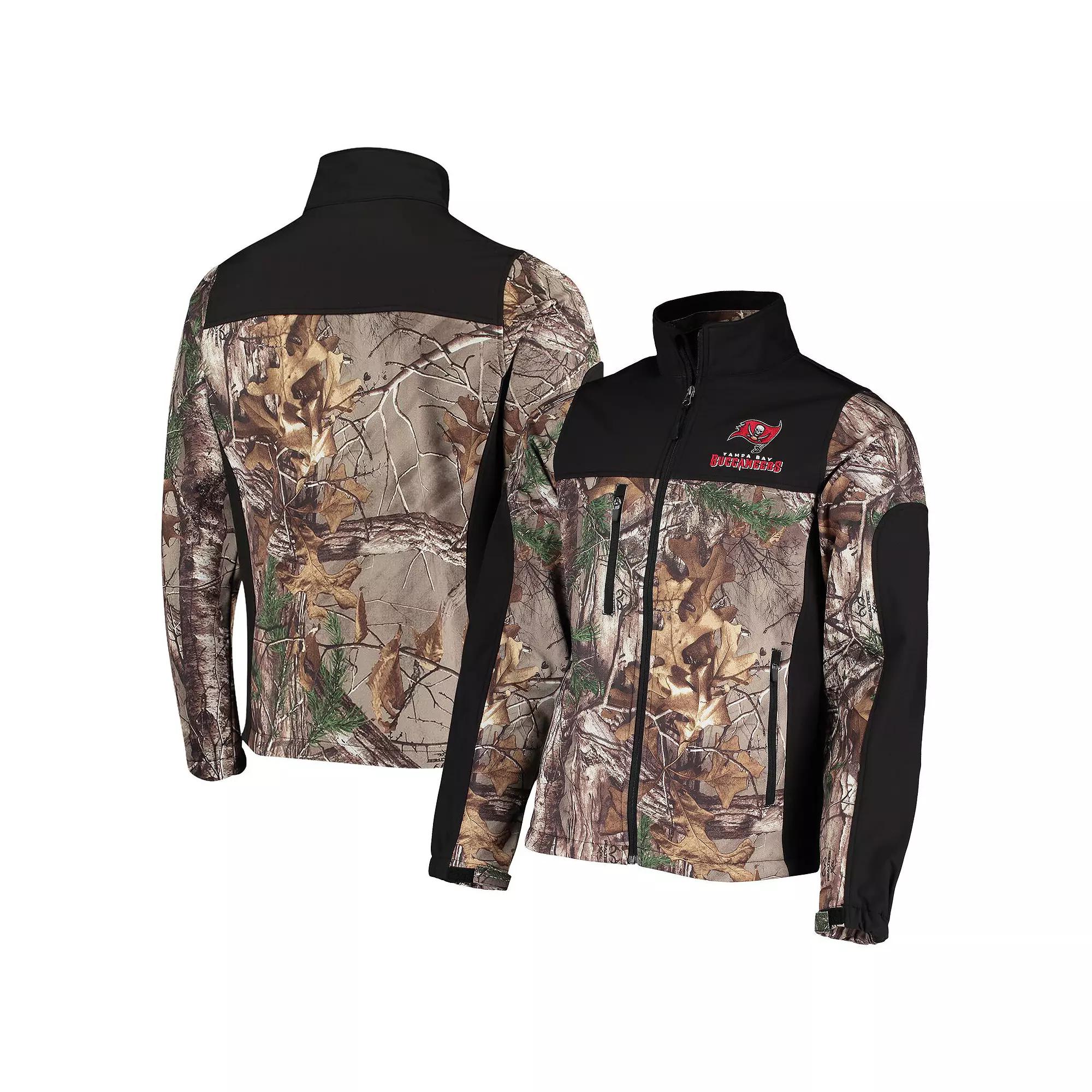 Mens Dunbrooke Realtree Camo/Black Tampa Bay Buccaneers Circle Hunter Softshell Full-Zip Jacket Product Image