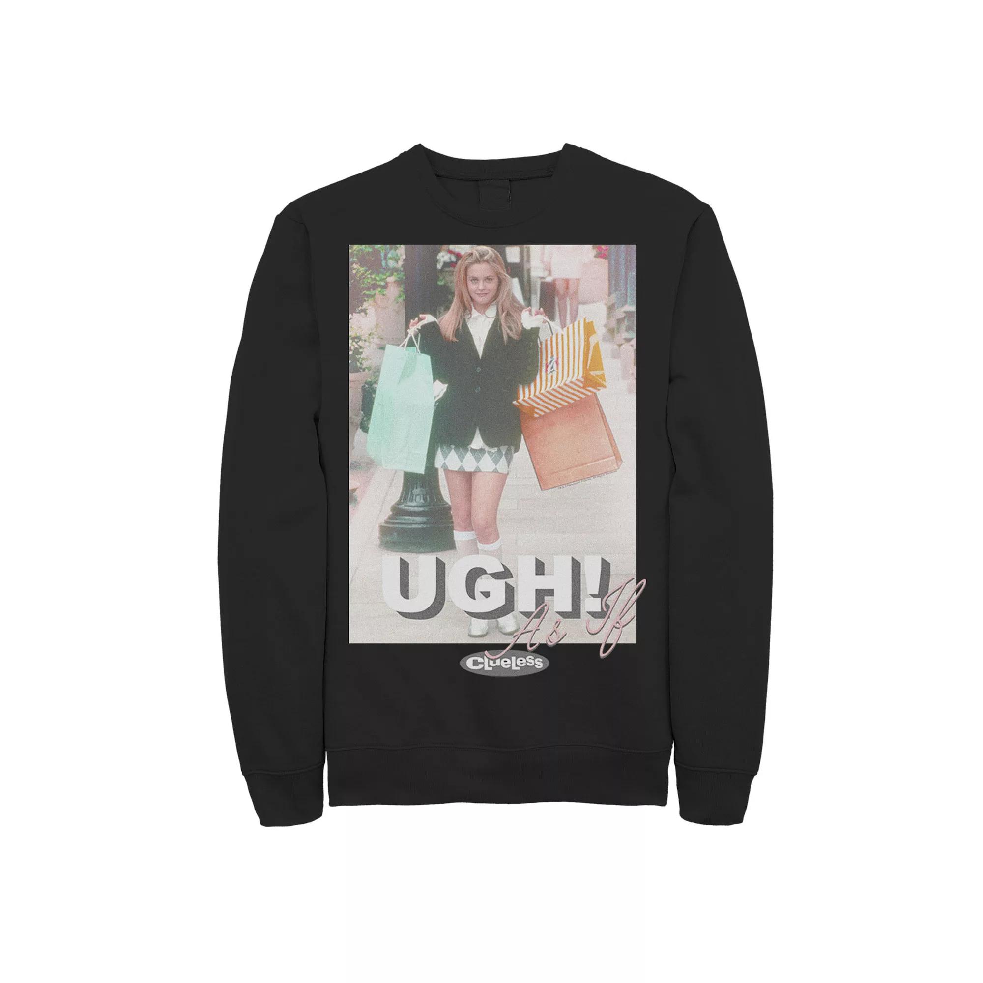 Men's Clueless Cher Shopping Pose Ugh As If Sweatshirt,  Product Image