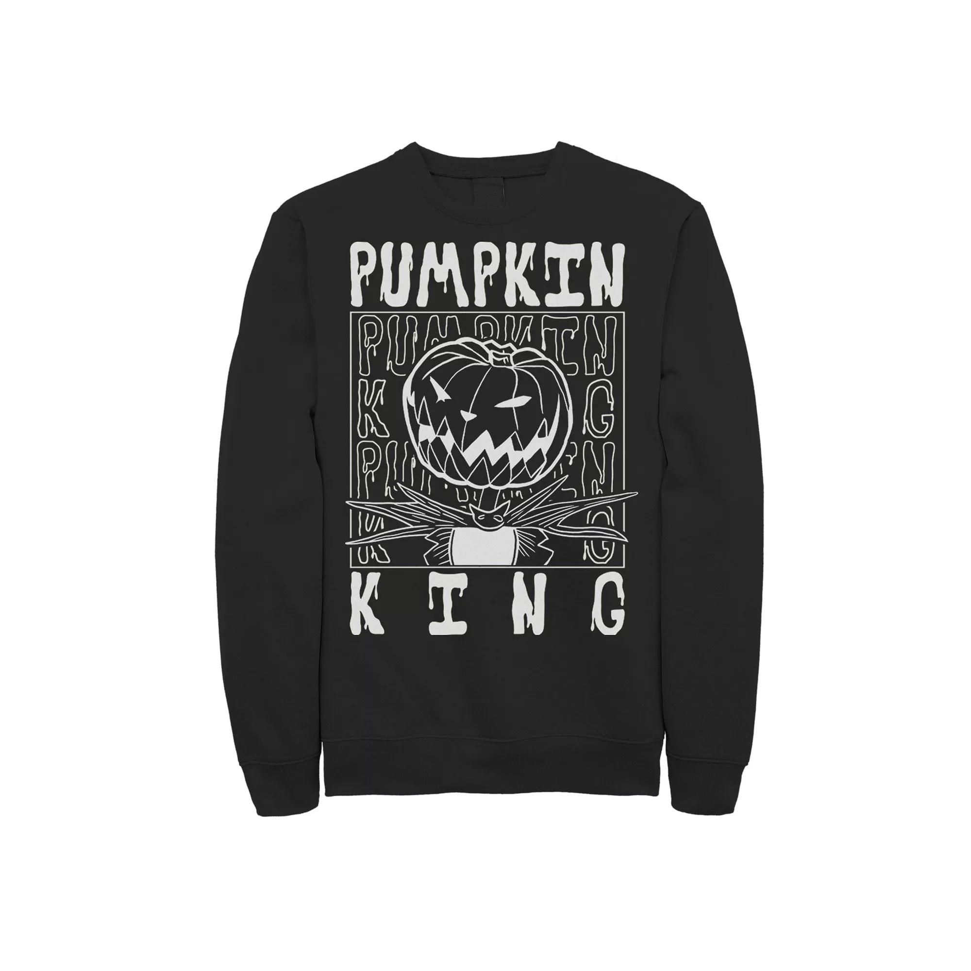 Disney's The Nightmare Before Christmas Pumpkin King Stack Men's Sweatshirt, Size: Large, Black Product Image
