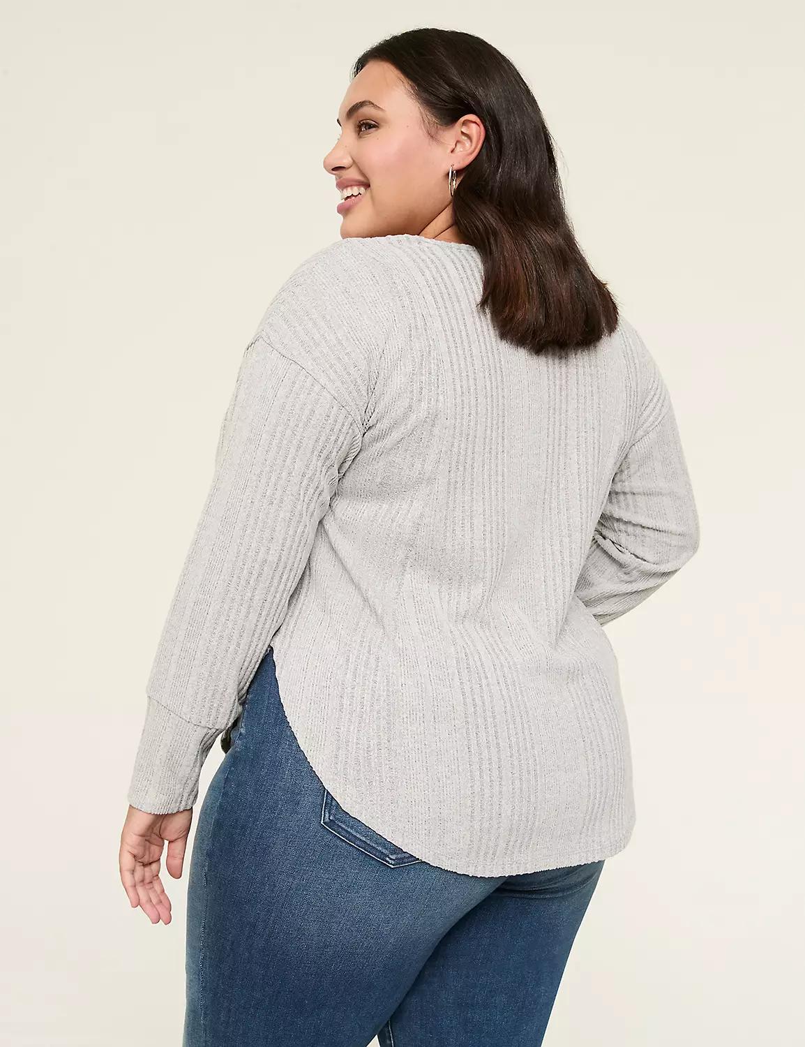 Cozy Rib Long-Sleeve Tee Product Image