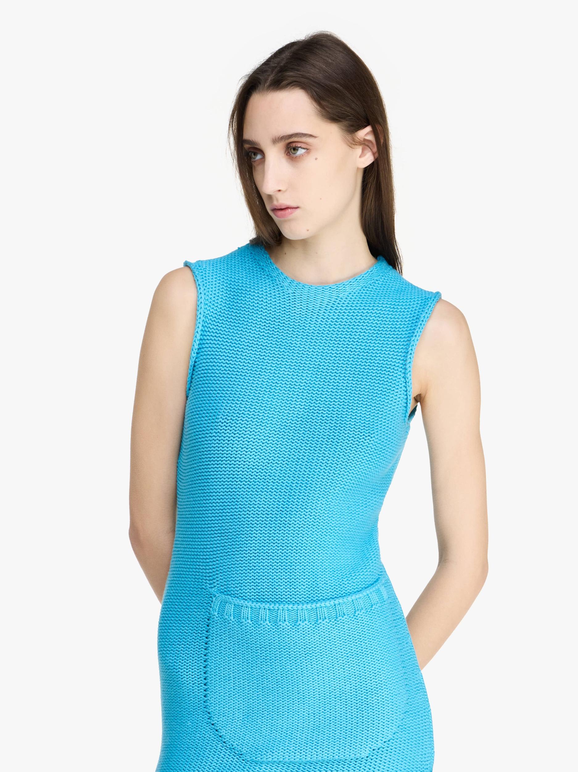 KNITTED MINI SHIFT DRESS Product Image