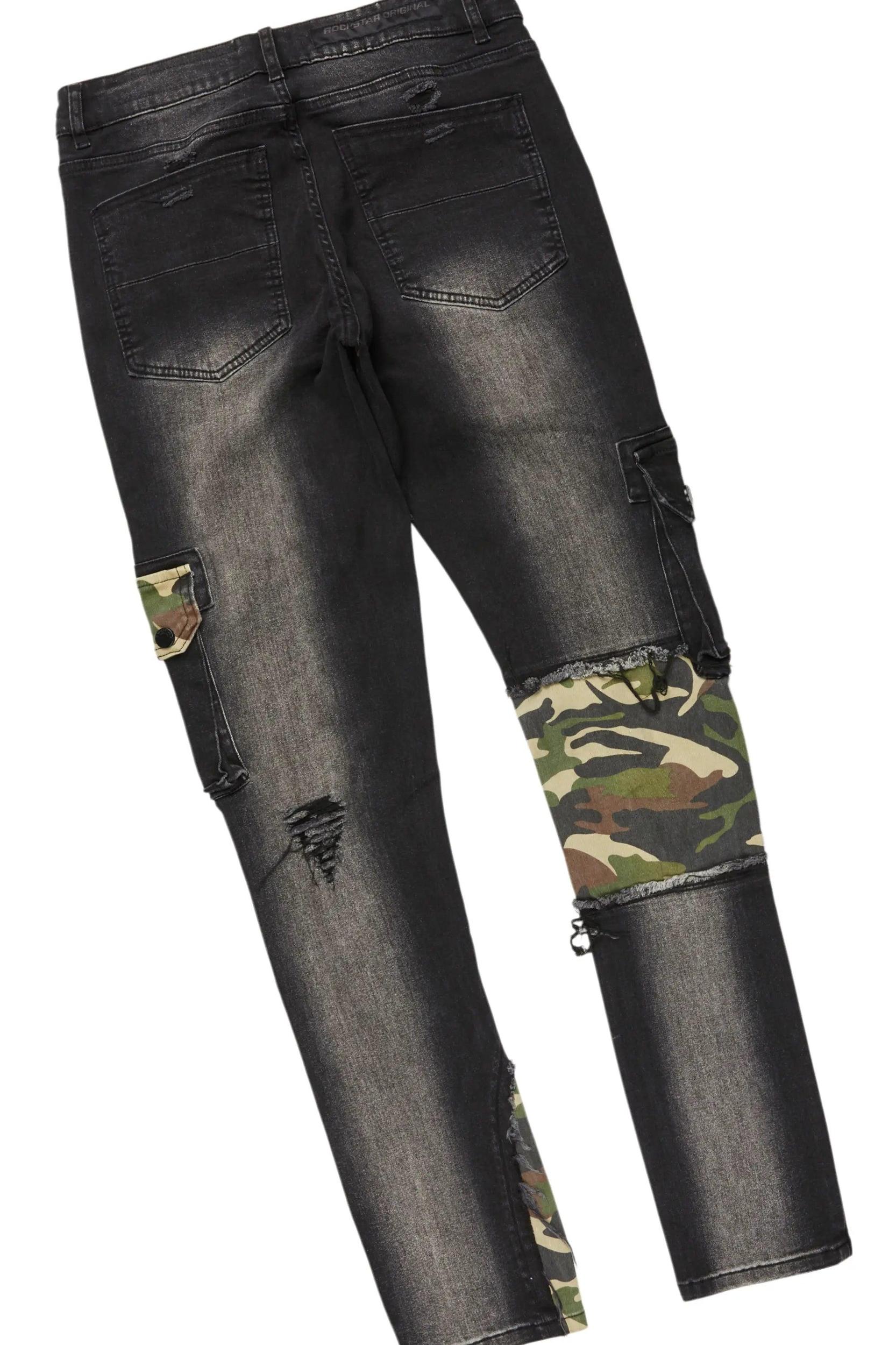 Palmer Black/Grey T-Shirt & Zeta Slim Fit Jean Bundle Male Product Image