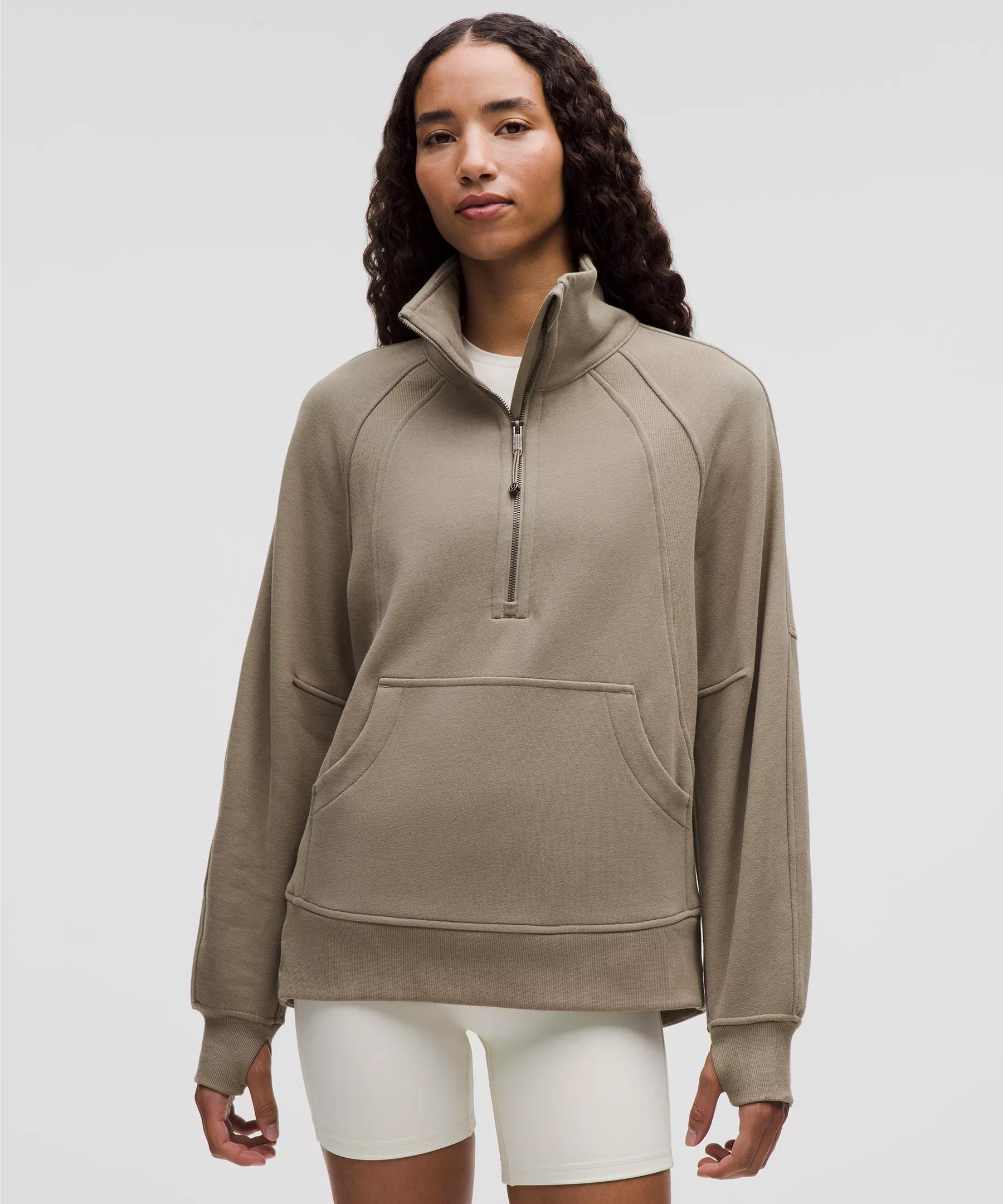 Scuba Oversized Funnel-Neck Half Zip *Long Product Image