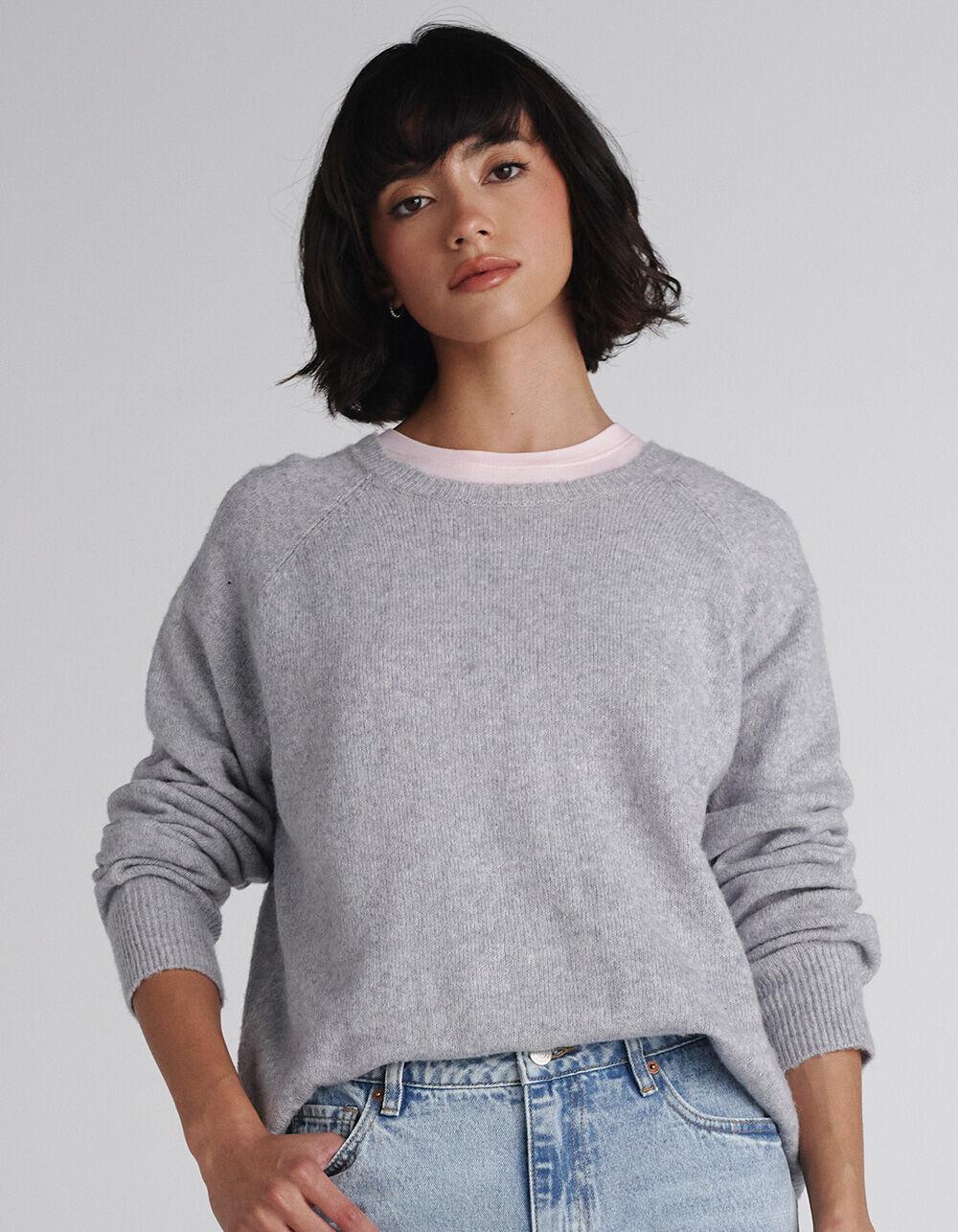 VOLCOM Twinkle Teas Womens Sweater - LIGHT GRAY Product Image