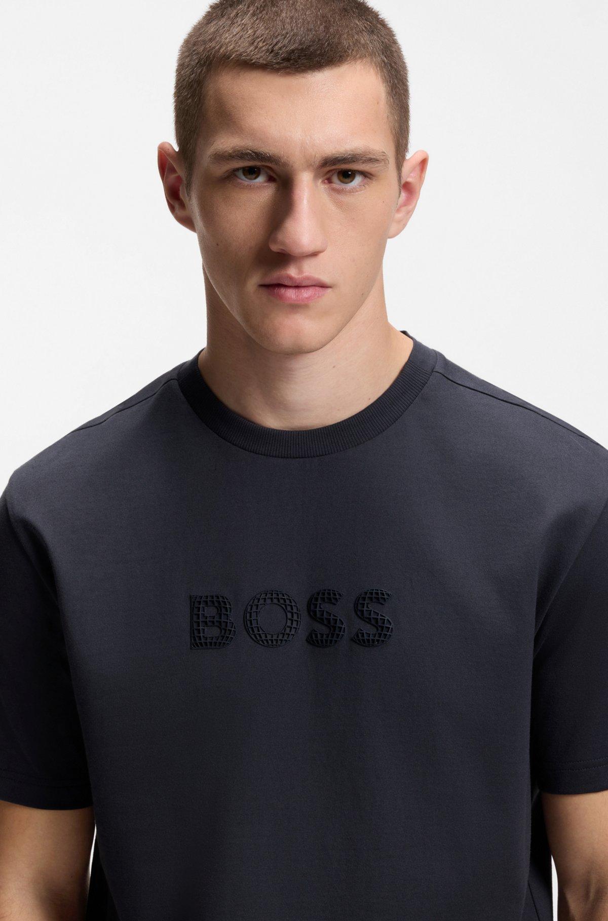 Cotton-jersey T-shirt with golf-inspired logo Product Image