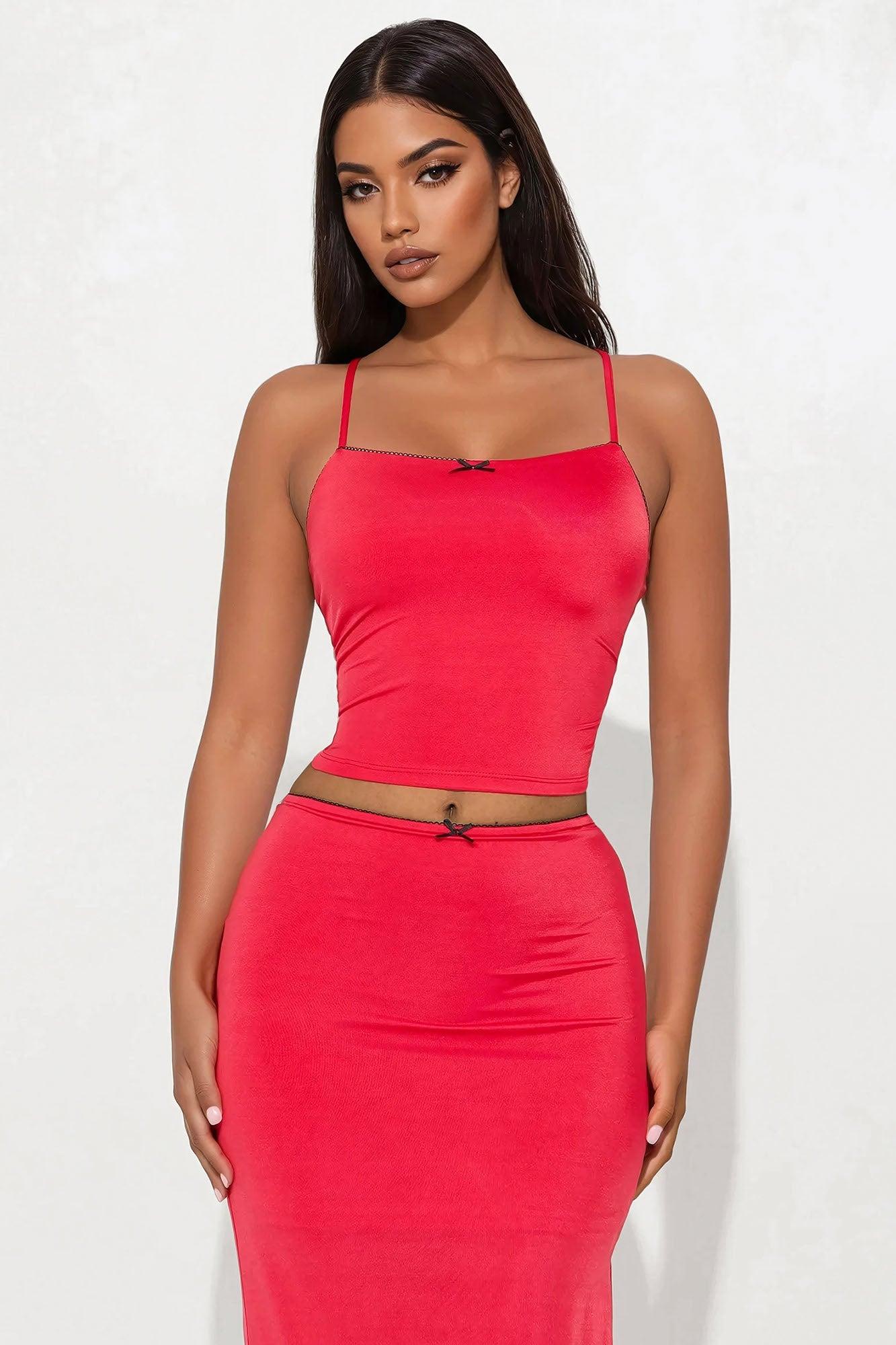 Nayeli In A Maxi Skirt Set - Red Product Image