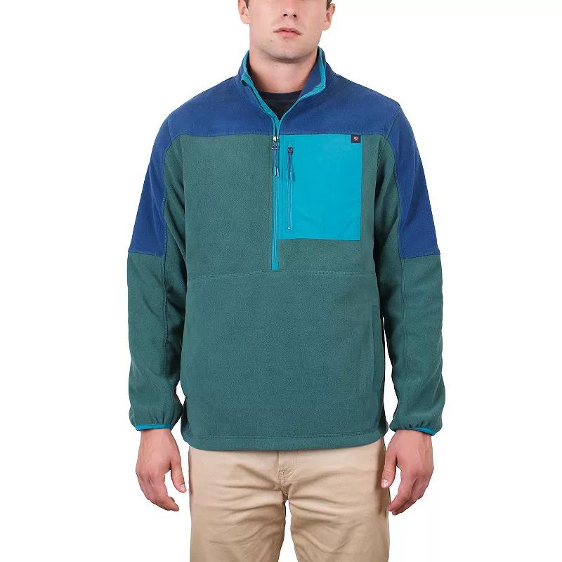Men's Mountain and Isles 1/2-Zip Colorblock Polar Fleece Sweatshirt,  Product Image