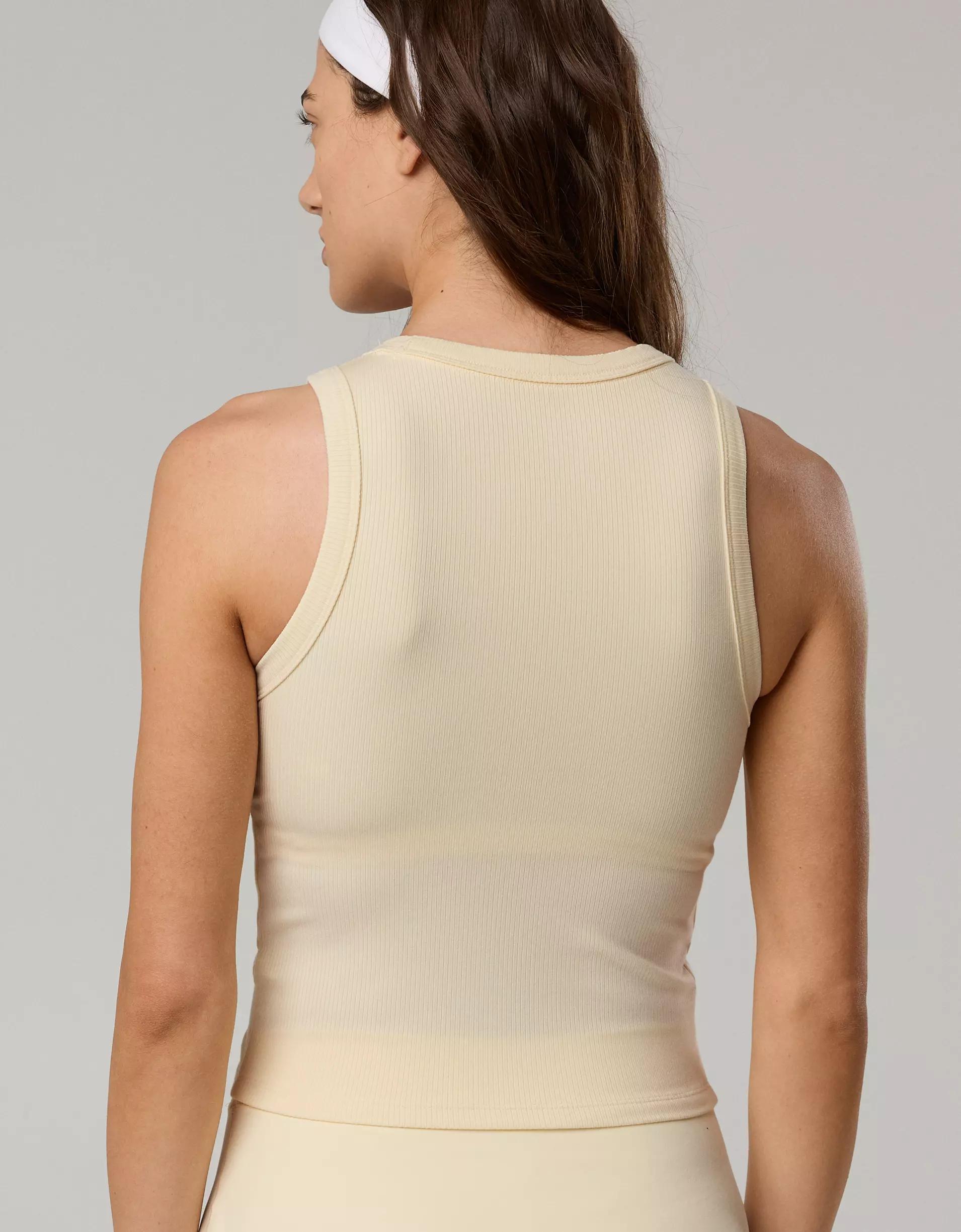 OFFLINE By Aerie Thumbs Up Heavyweight Cropped Tank Top Product Image