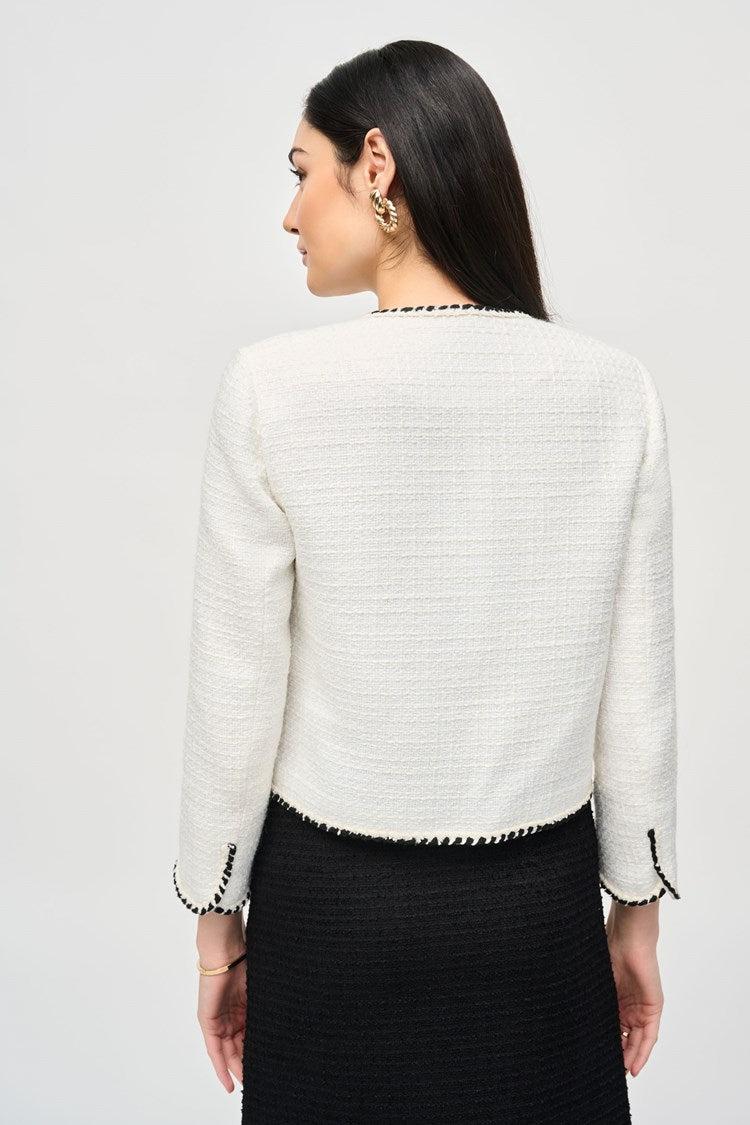 Bouclé Jacket With Contrast Trim Product Image