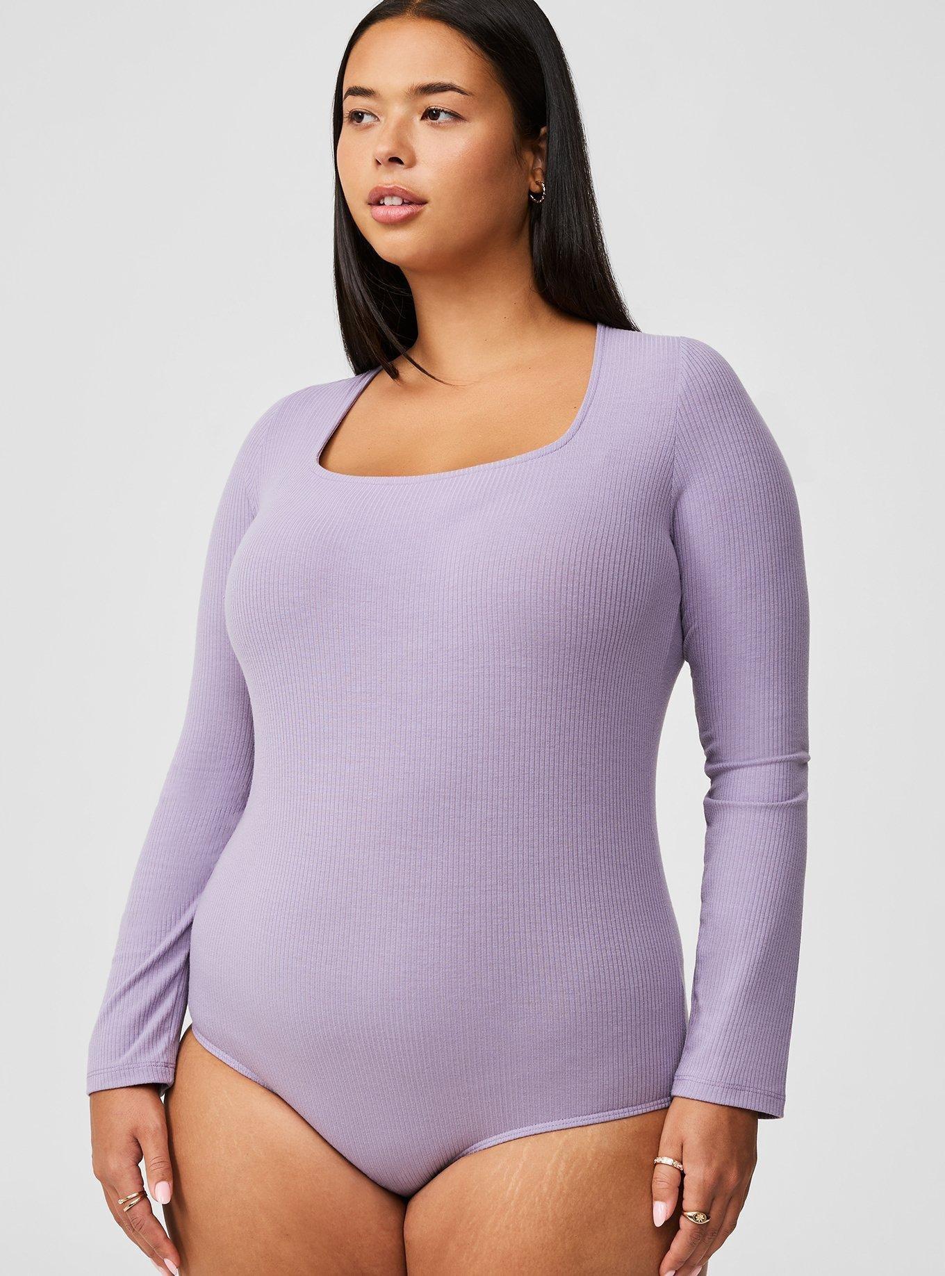 Ribbed Square Neck Bodysuit Product Image