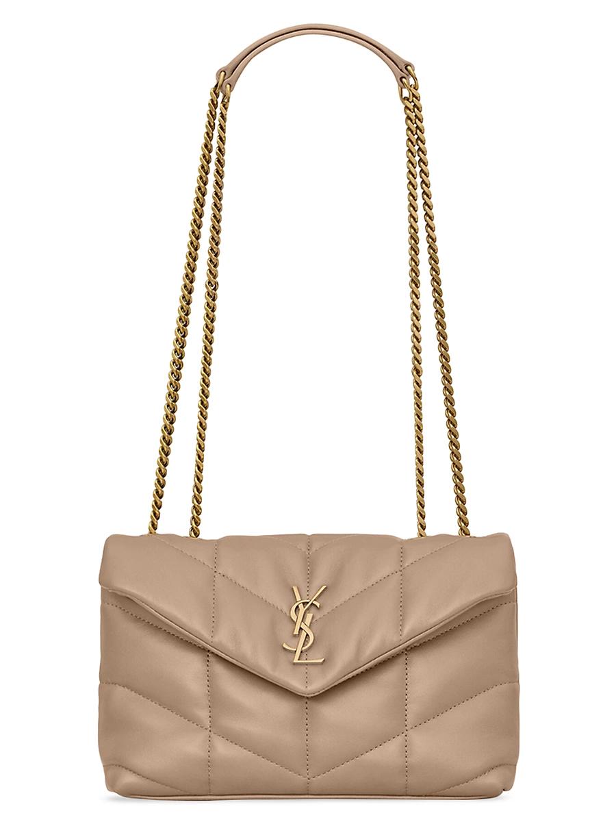 Womens Puffer Toy Shoulder Bag in Quilted Lambskin Product Image