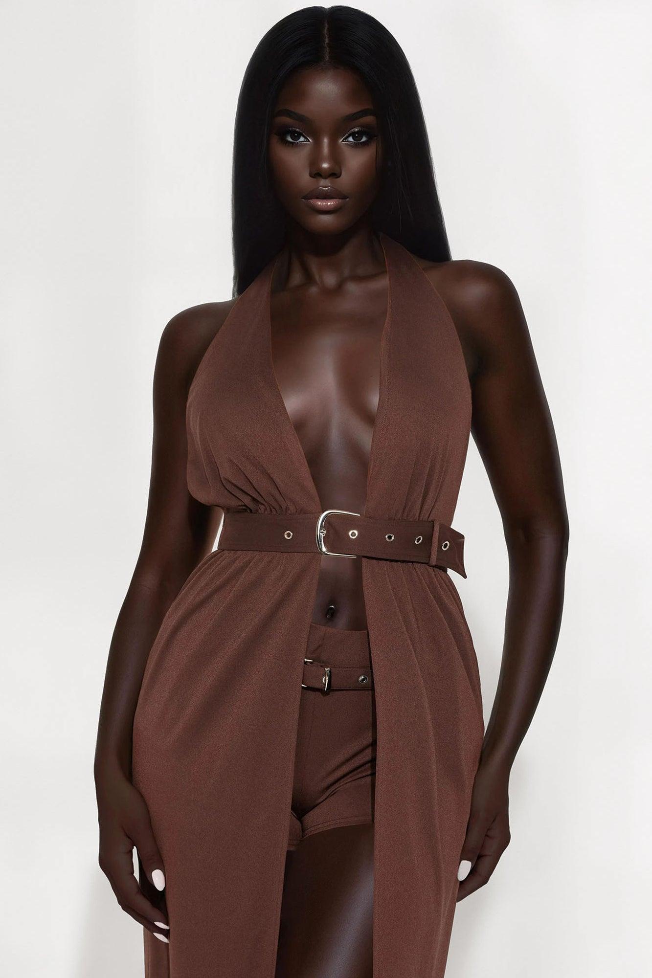 Charmed Babe Short Set - Chocolate Female Product Image