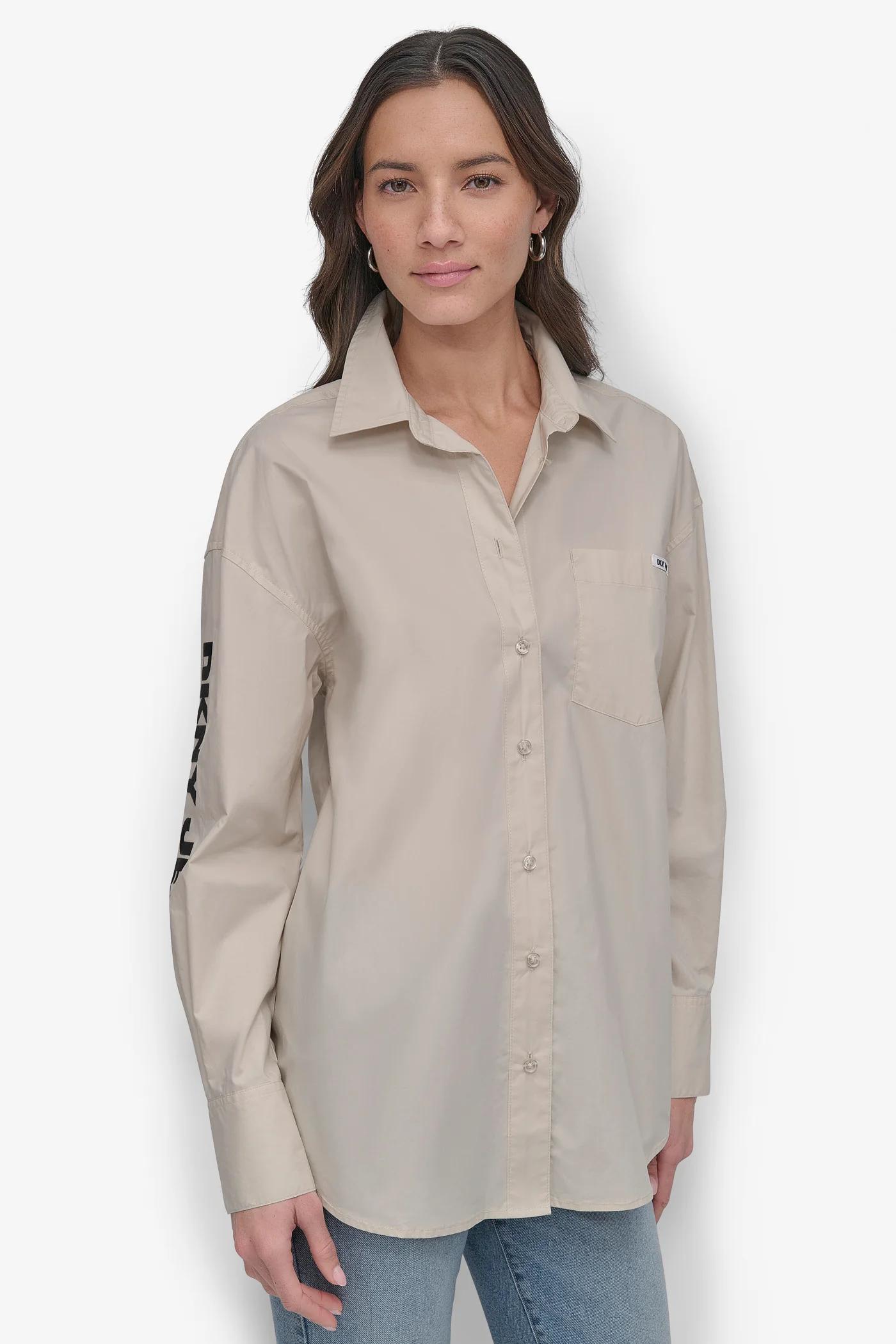 DKNY JEANS POPLIN BUTTON DOWN Product Image