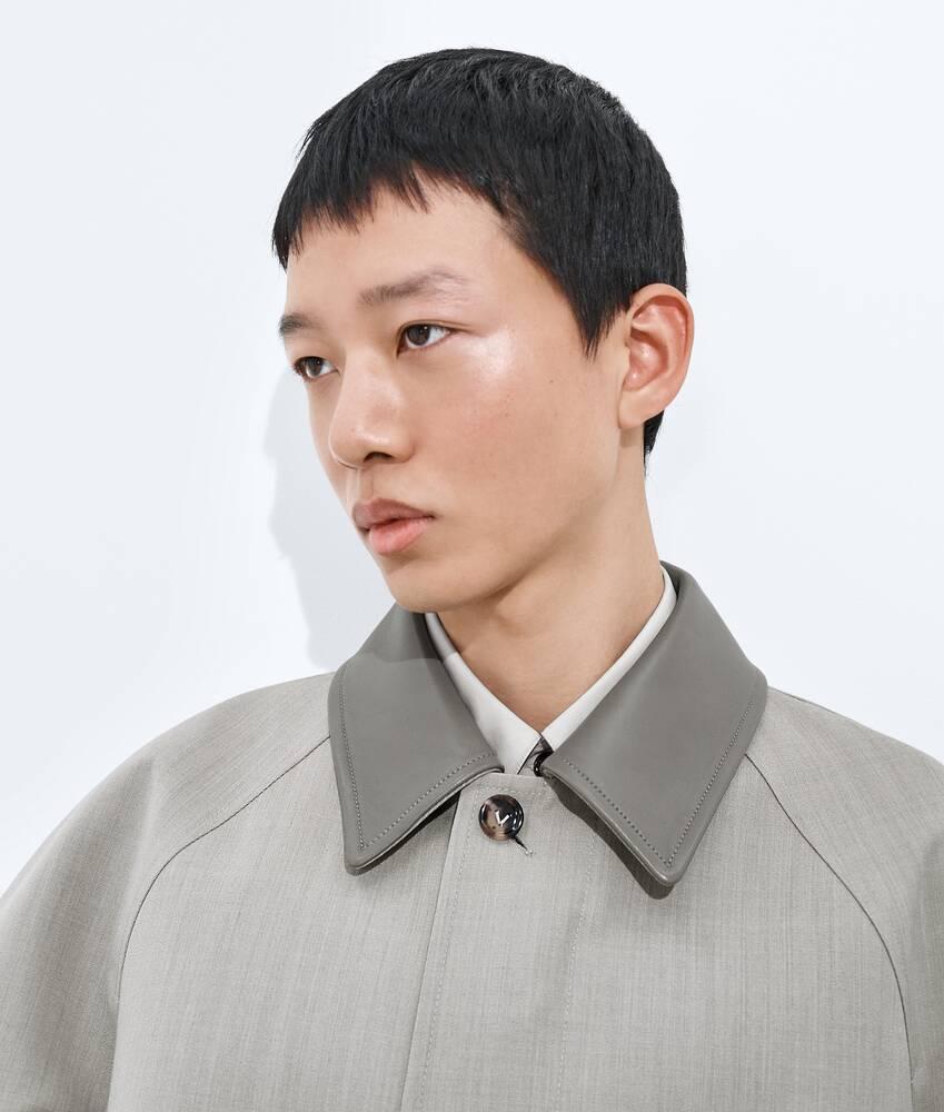 Men's Wool Melange Blouson in Stone melange Product Image