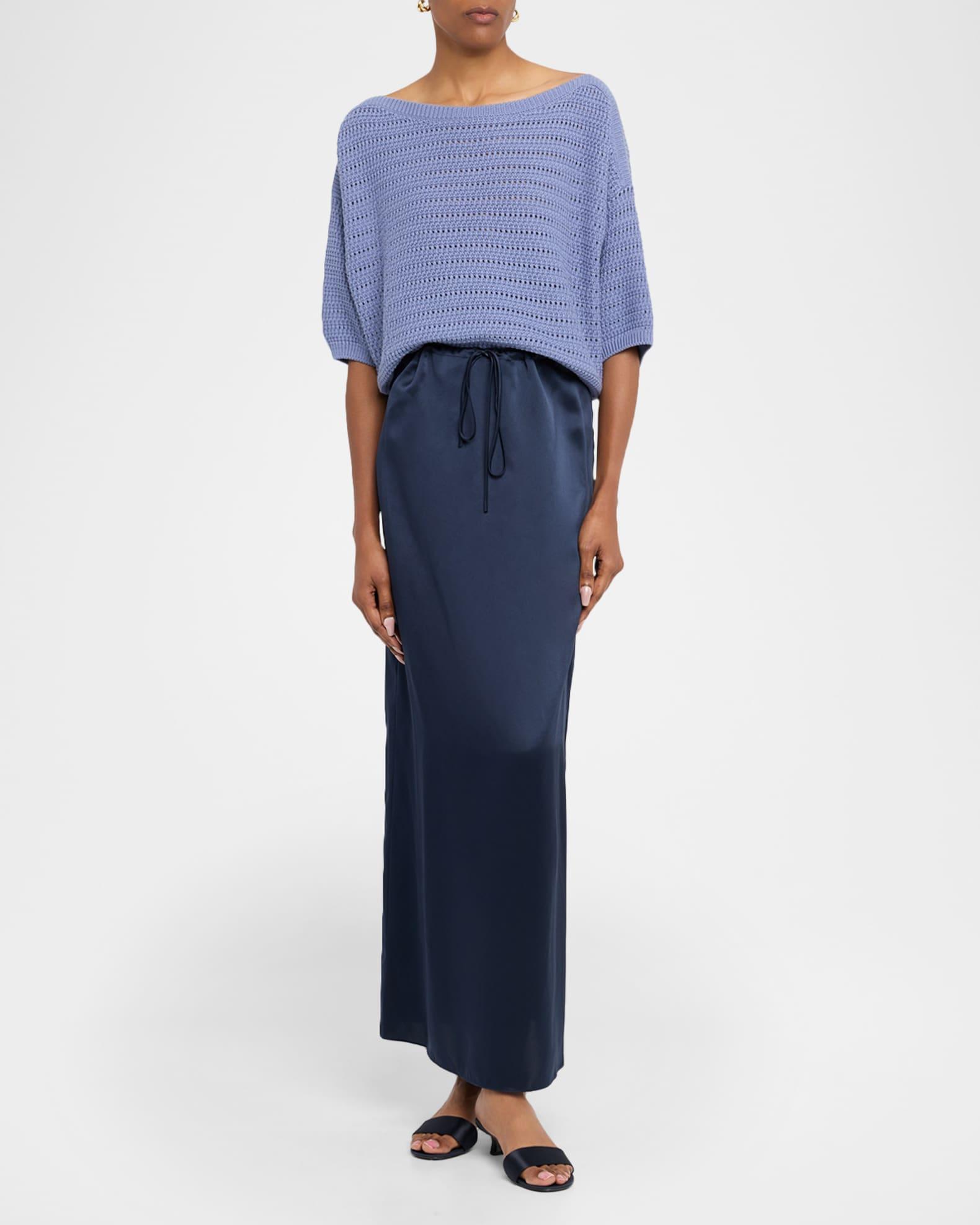 Nova Cropped Boat-Neck Tee Product Image